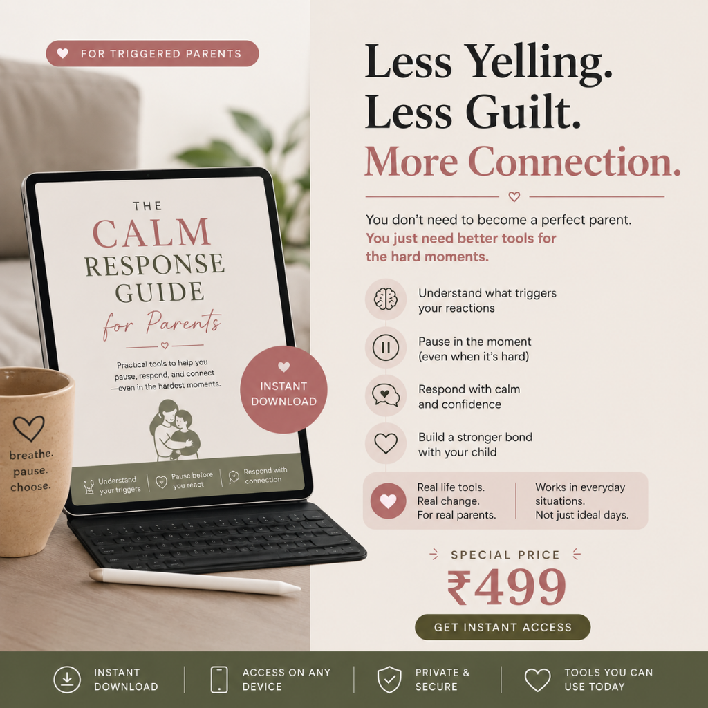 Raise Them Mindfully Facebook ad: Calm Parenting Starts Here