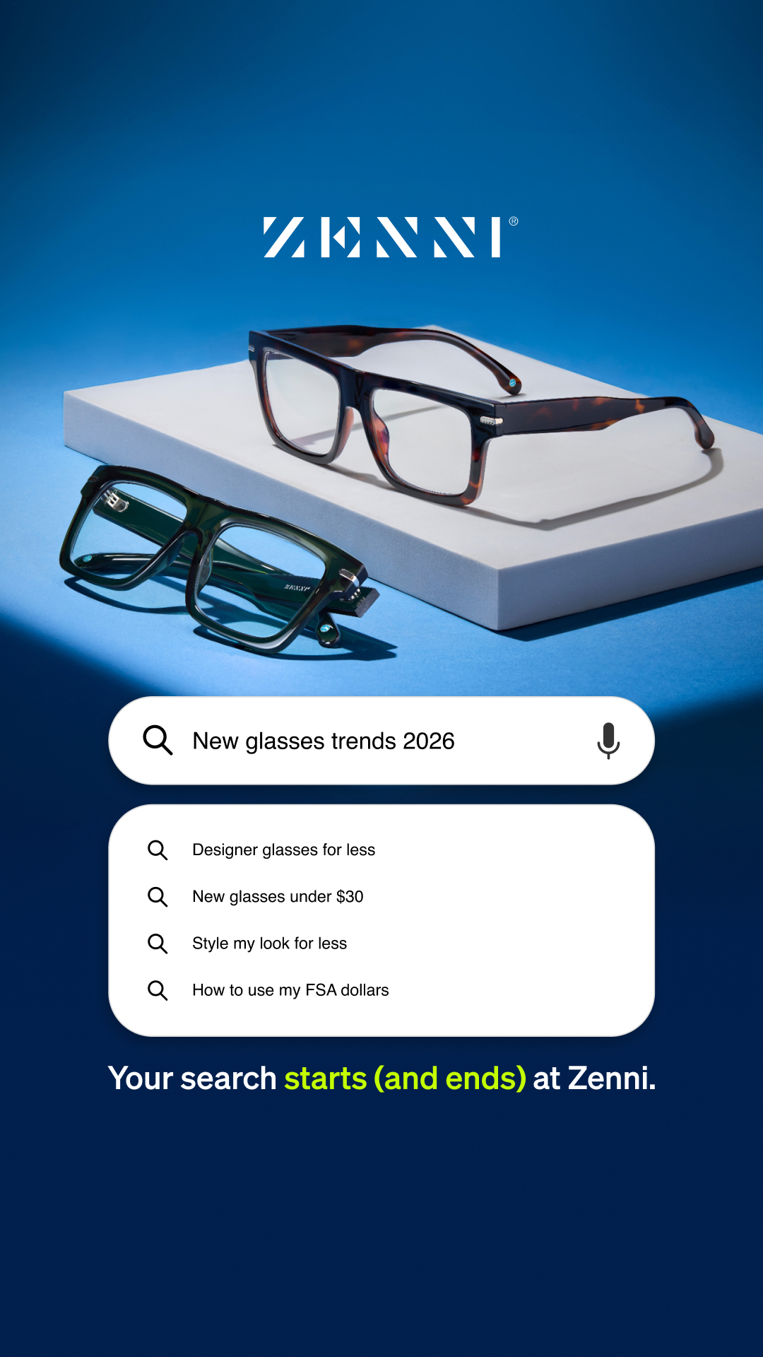 Zenni Optical Facebook ad