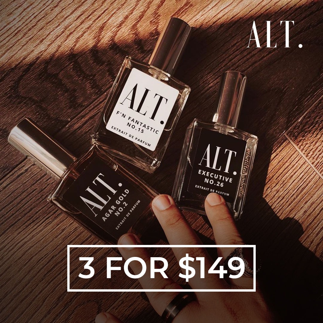 ALT. Fragrances Facebook ad