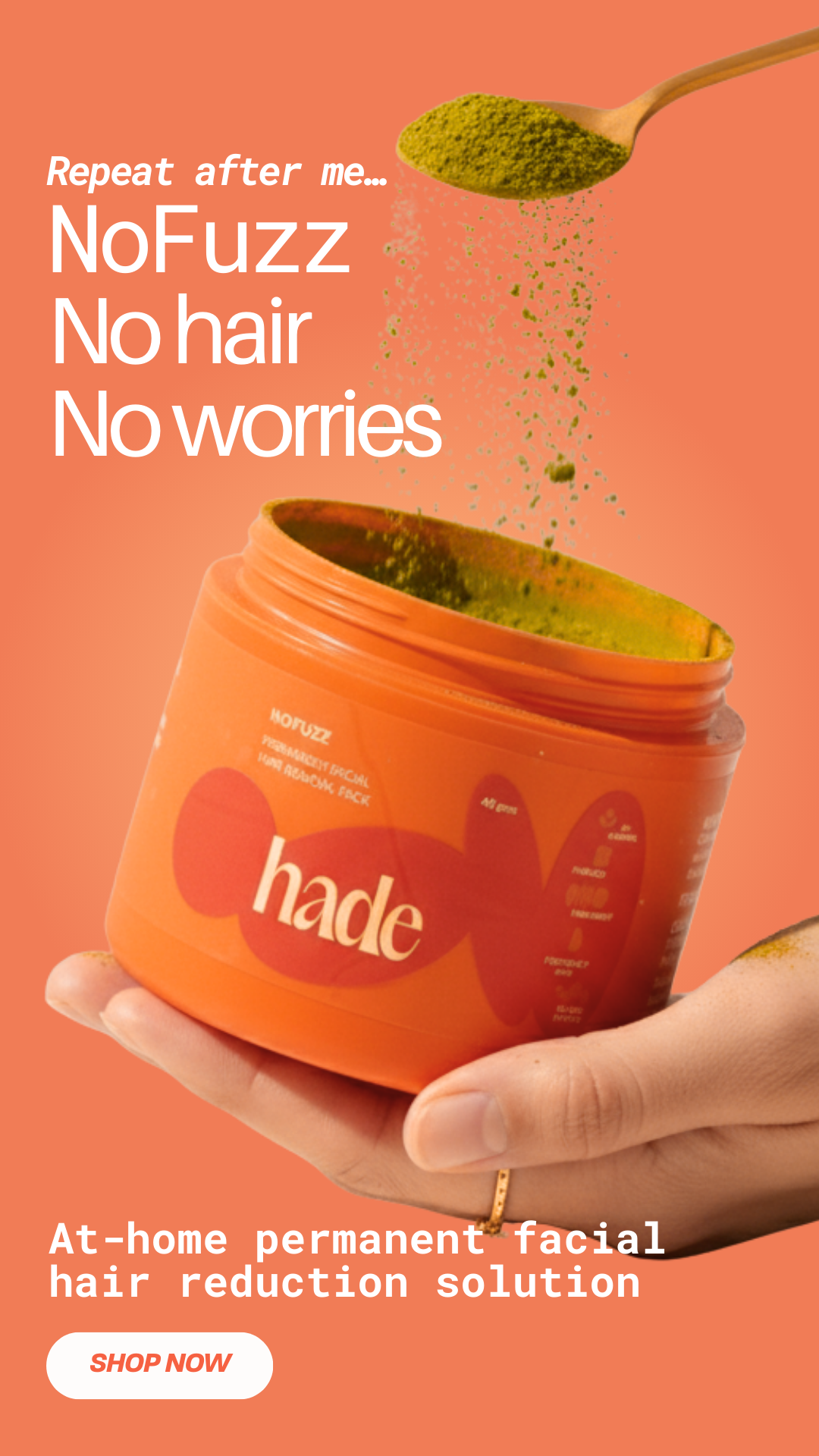 Hade Organic Skincare Facebook ad