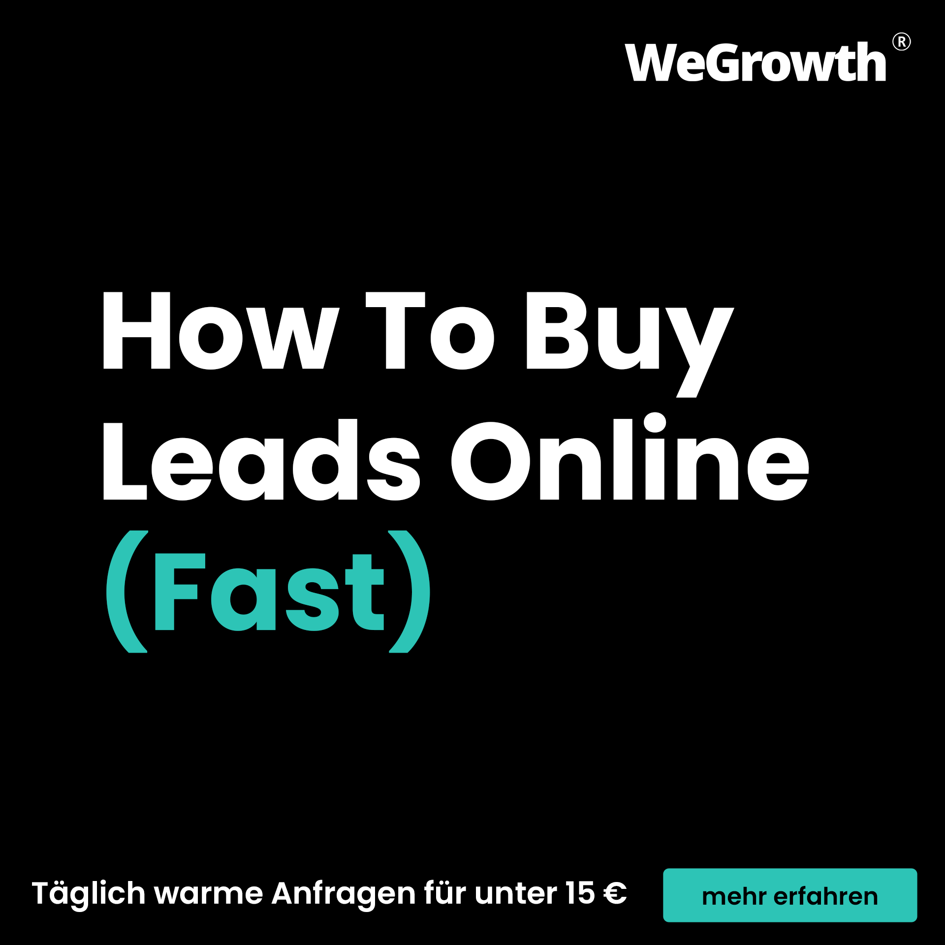 WeGrowth GmbH Facebook ad