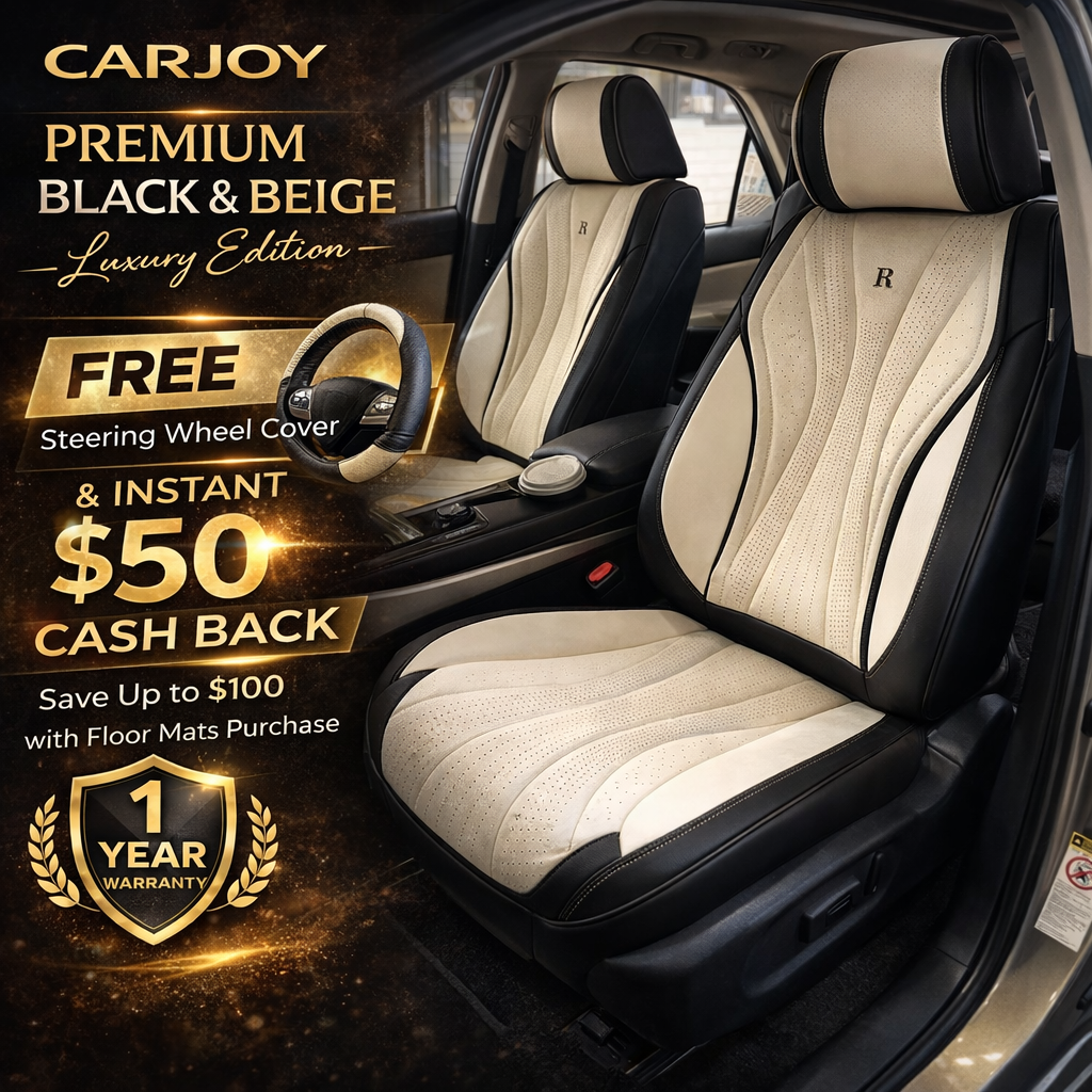 CarJoy Premium Seat Covers Car Mats Fitting Services Facebook ad from Mar 29, 2026