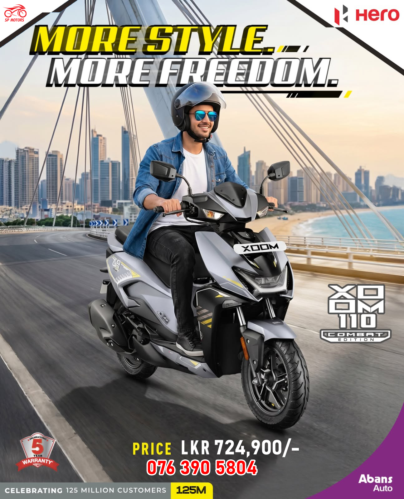 Hero Chilaw Facebook ad: SP Motors Presents, Hero Bikes Collection!