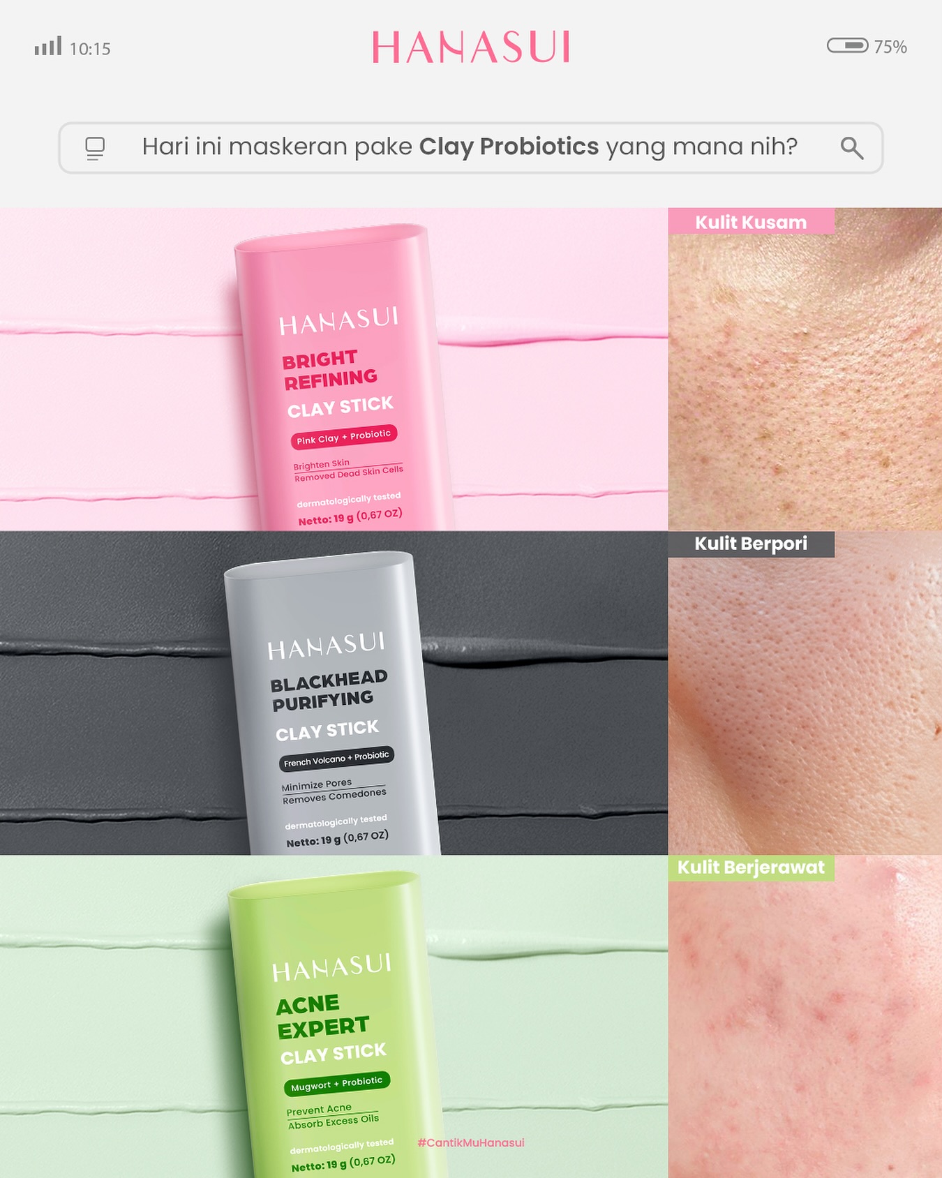 Skincare Hanasui Facebook ad