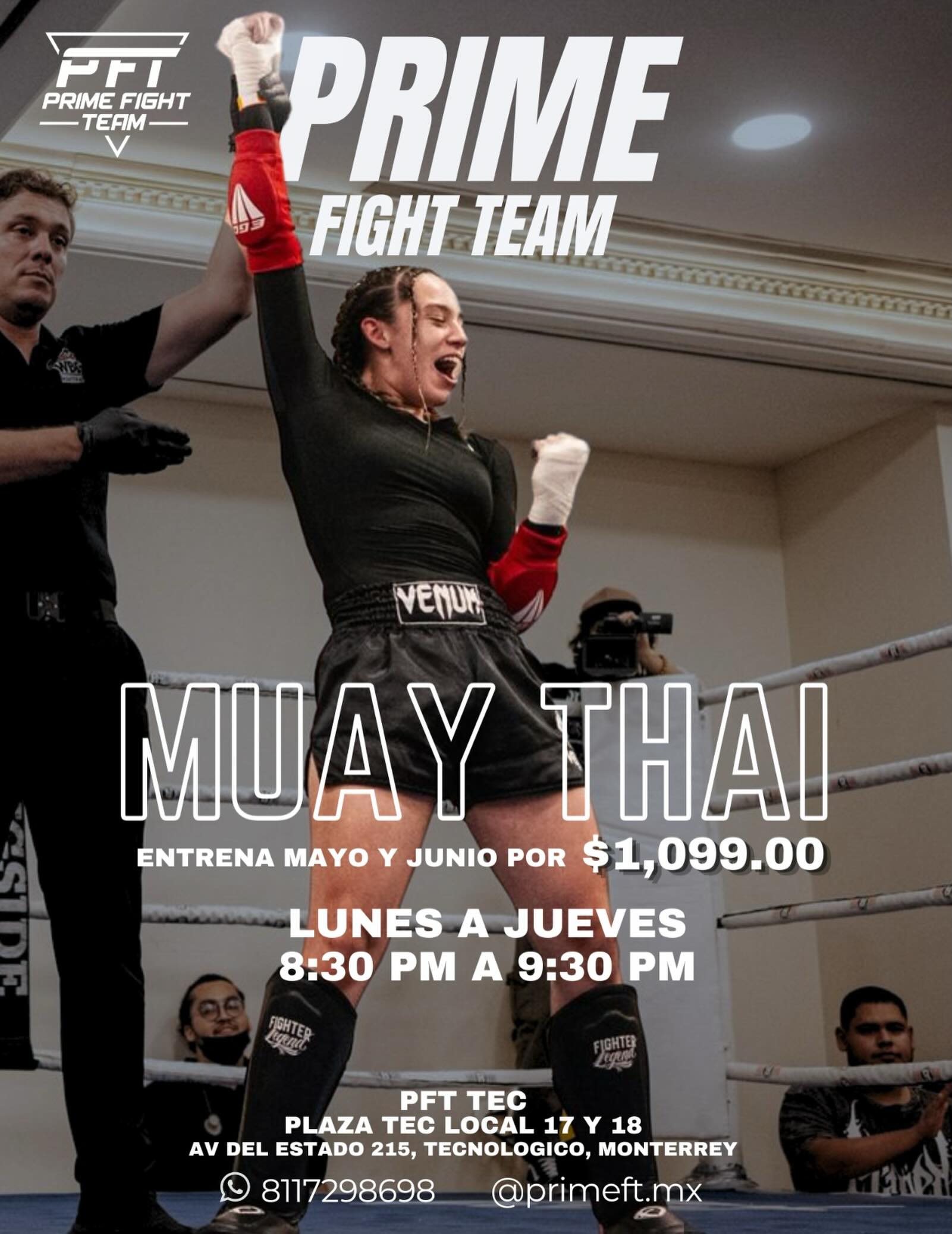 Prime Fight Team Facebook ad: ¡YOUR PRIME IS NOW!