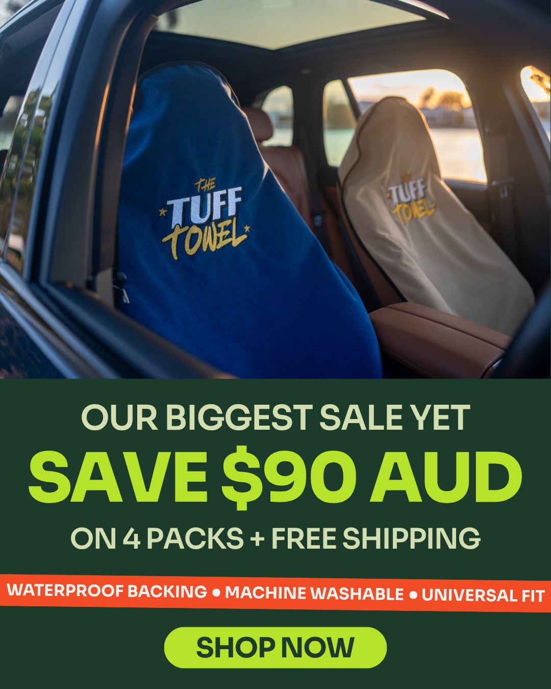 The Tuff Towel Facebook ad