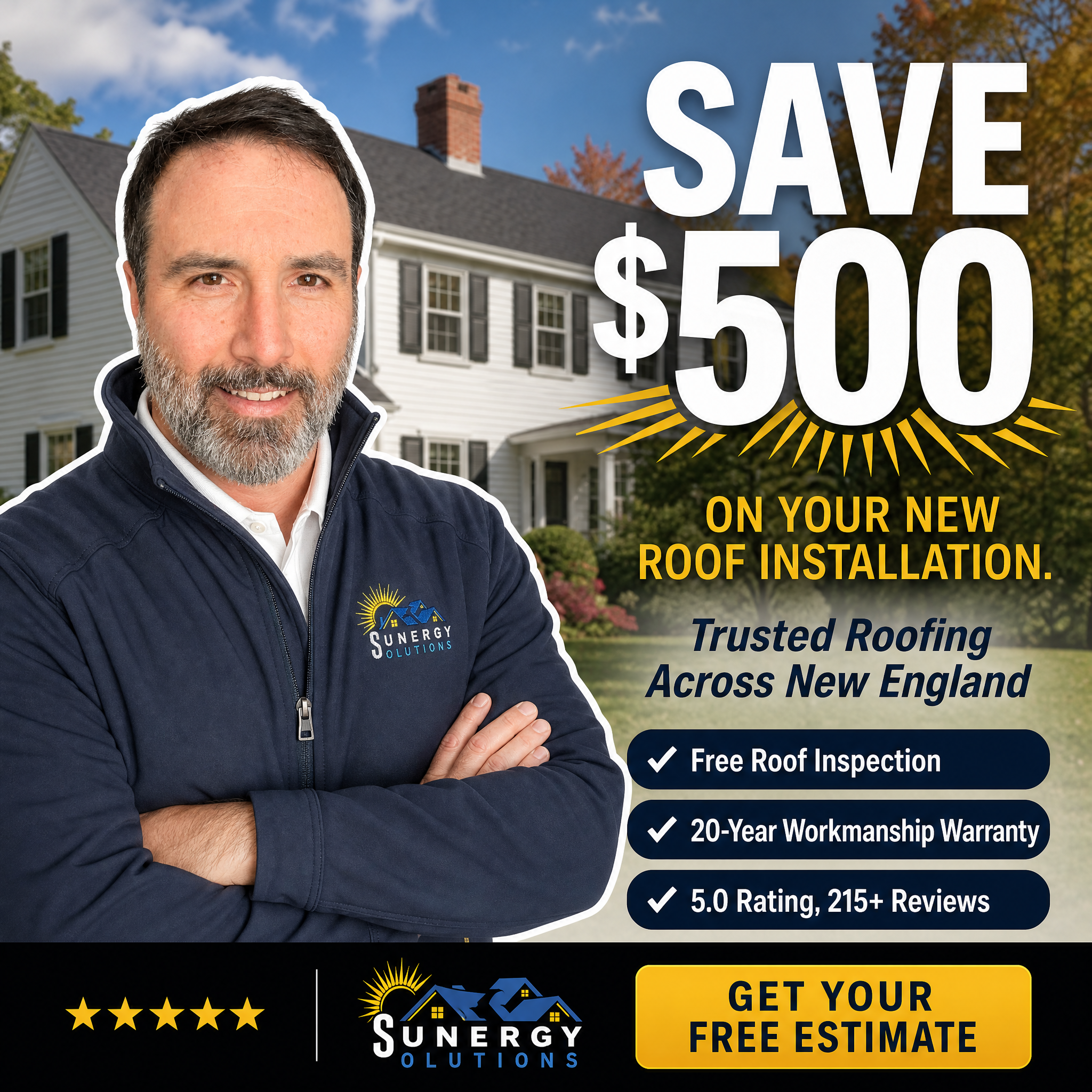 Sunergy Solutions Roofing Facebook ad