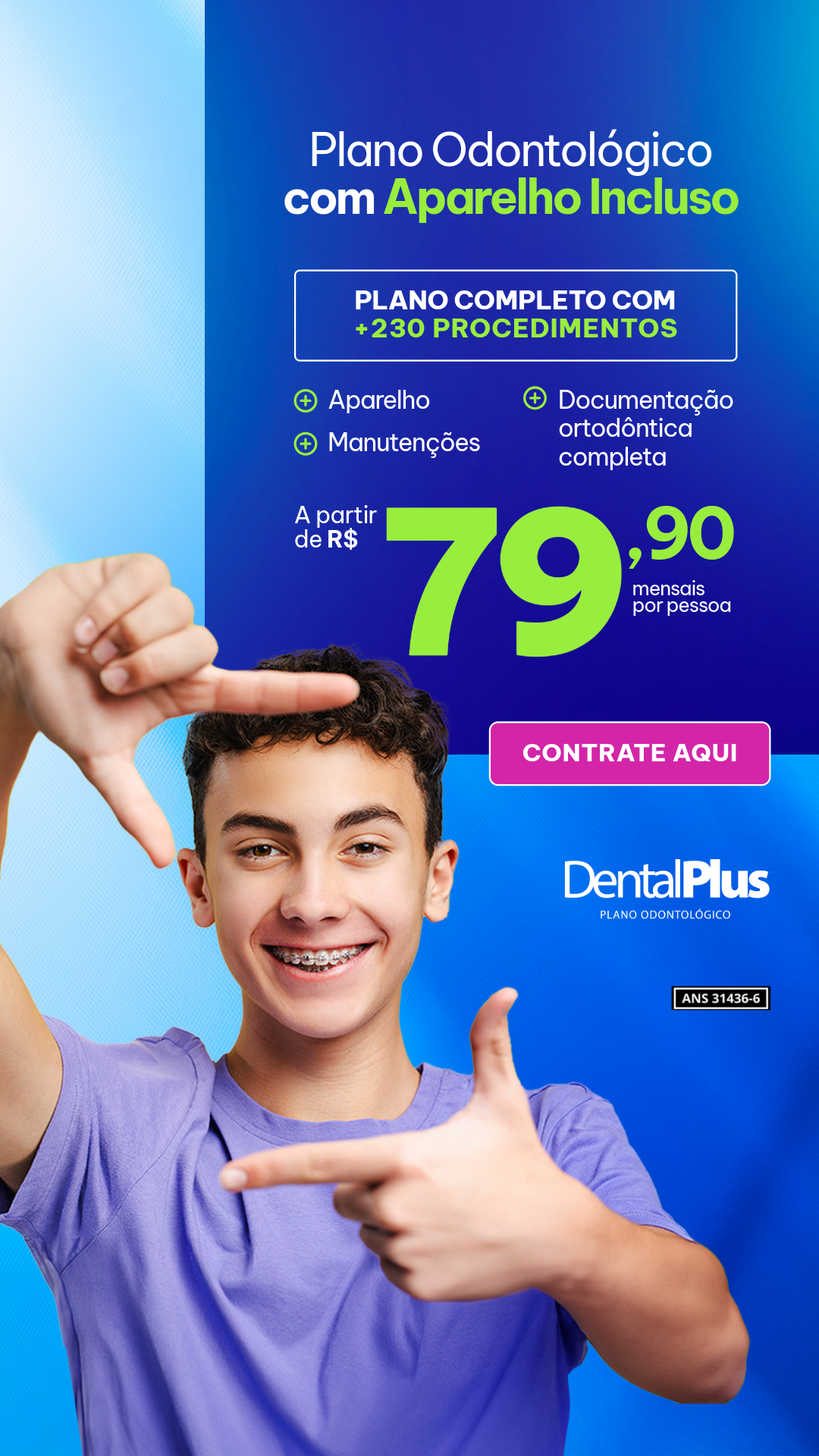 Dental Plus Facebook ad from Aug 14, 2025
