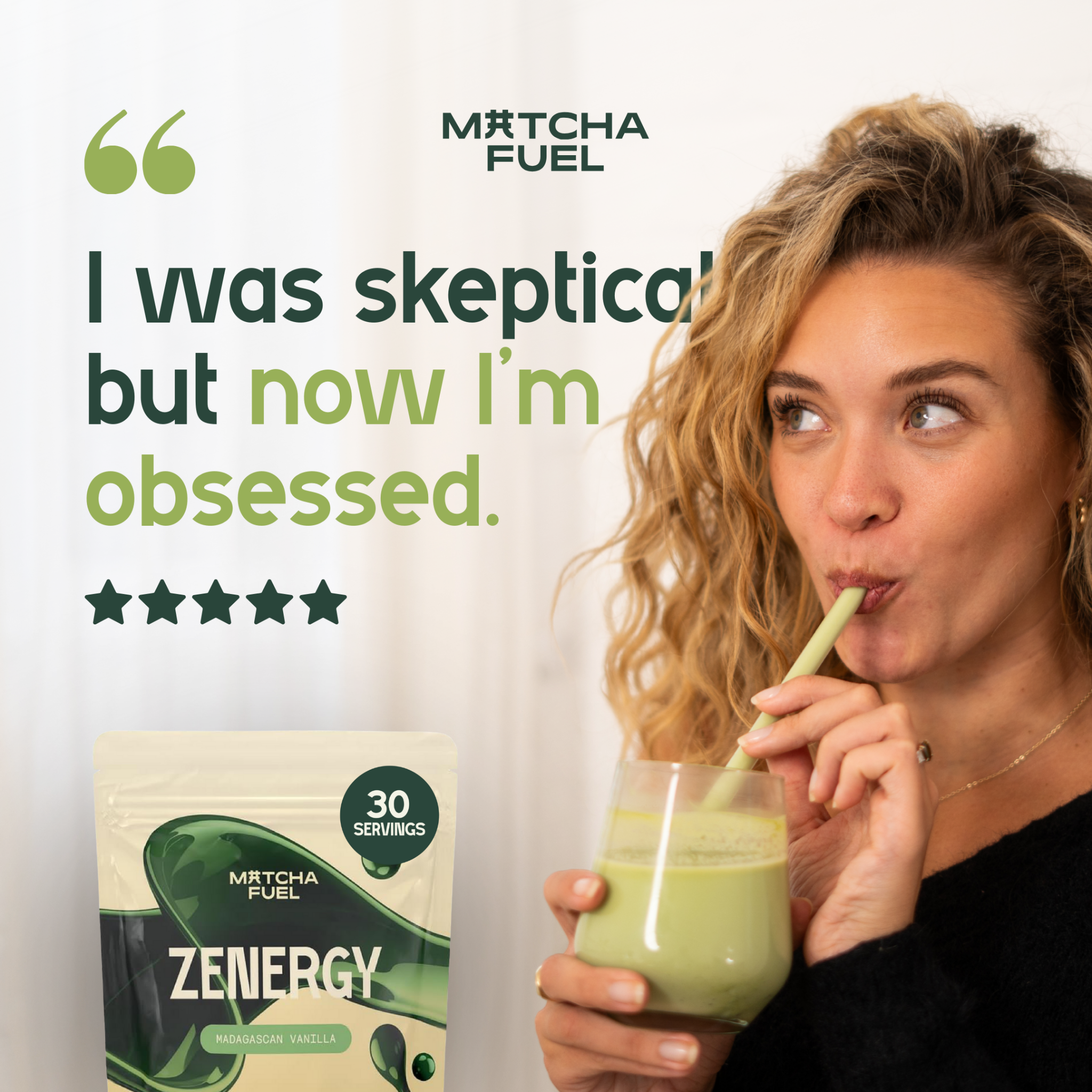 Matcha Fuel Facebook ad
