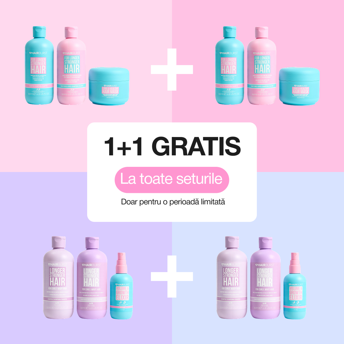 Hairburst Romania Facebook ad