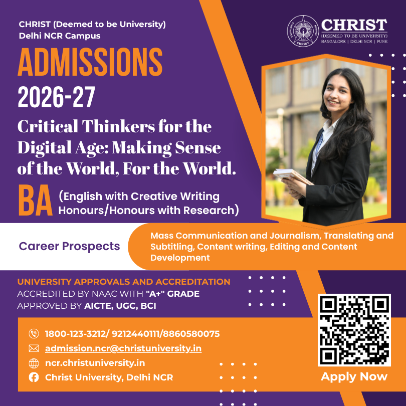 Christ University, Delhi NCR Facebook ad