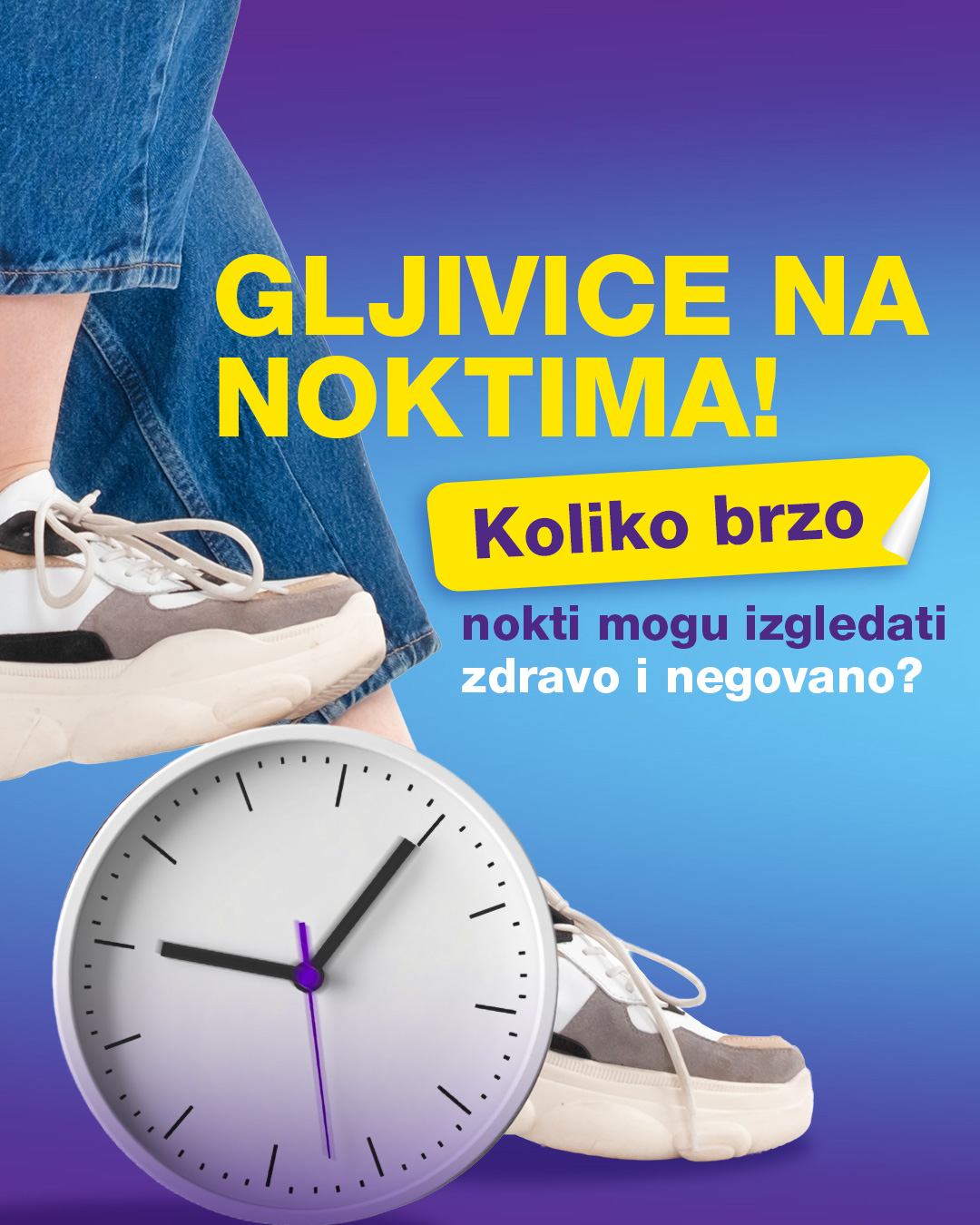 Biram Zdravlje Srbija i Crna Gora Facebook ad: Kada dugo tretiraš gljivice na noktima, a nema…