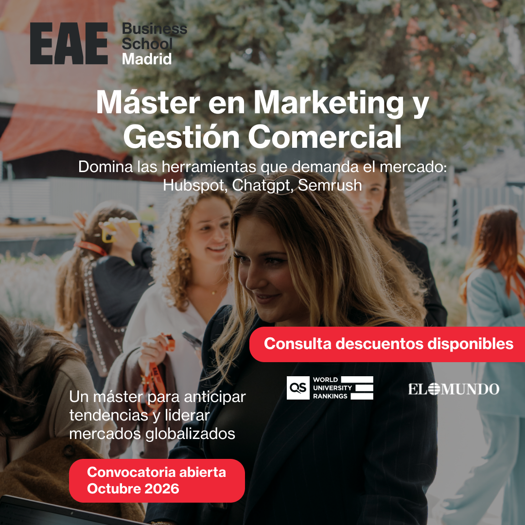 EAE Business School Facebook ad from May 19, 2026