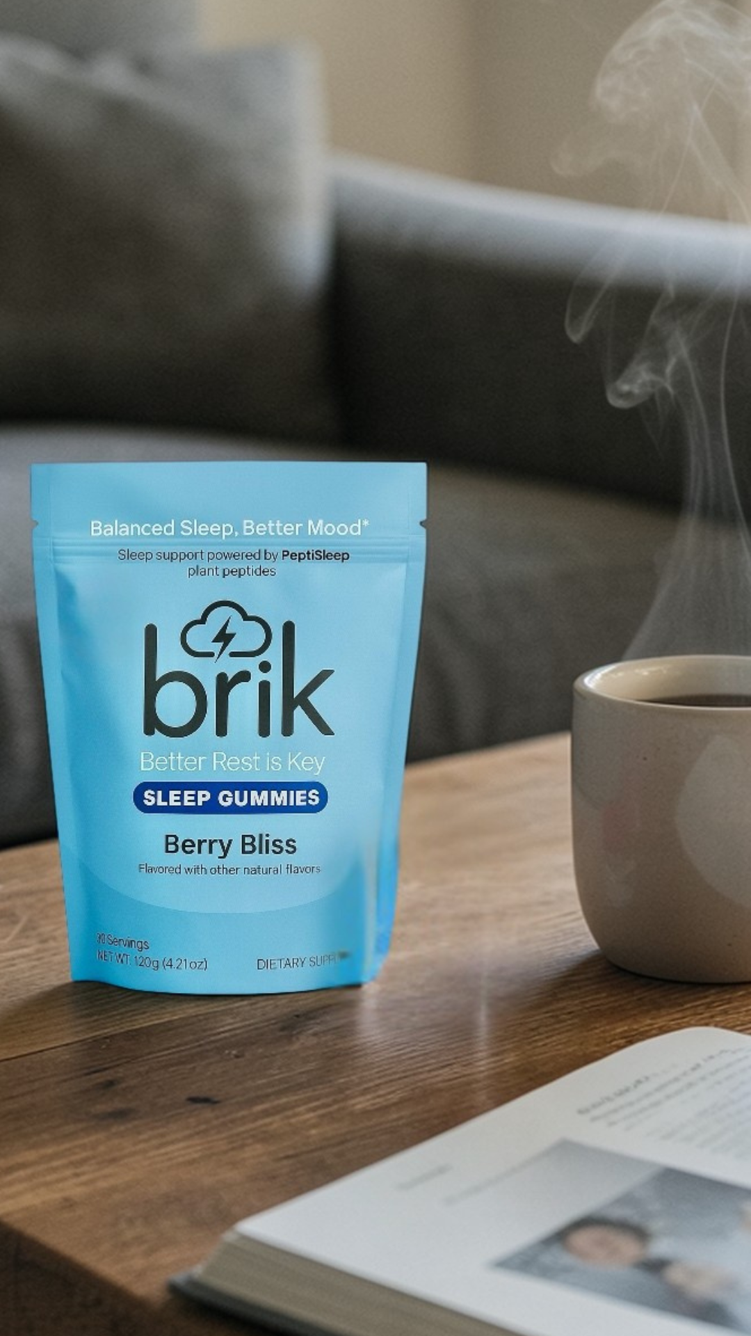 Brik Sleep Gummies Facebook ad from Jun 20, 2026