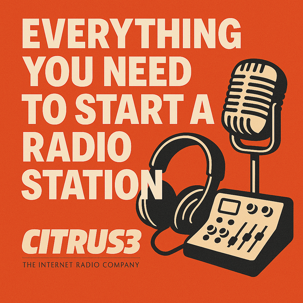 Citrus3.com The Internet Radio Company Facebook ad: Build Your Own Radio Station Easily