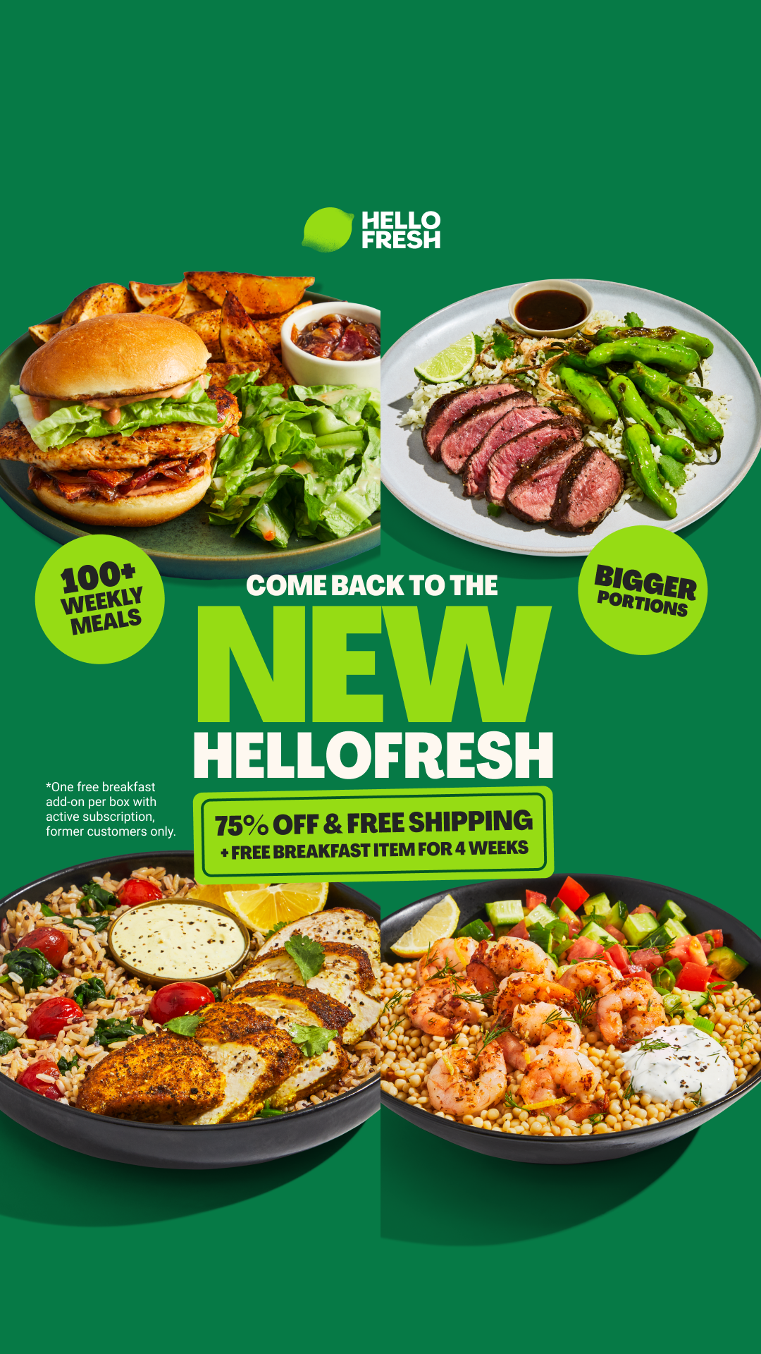 HelloFresh Facebook ad