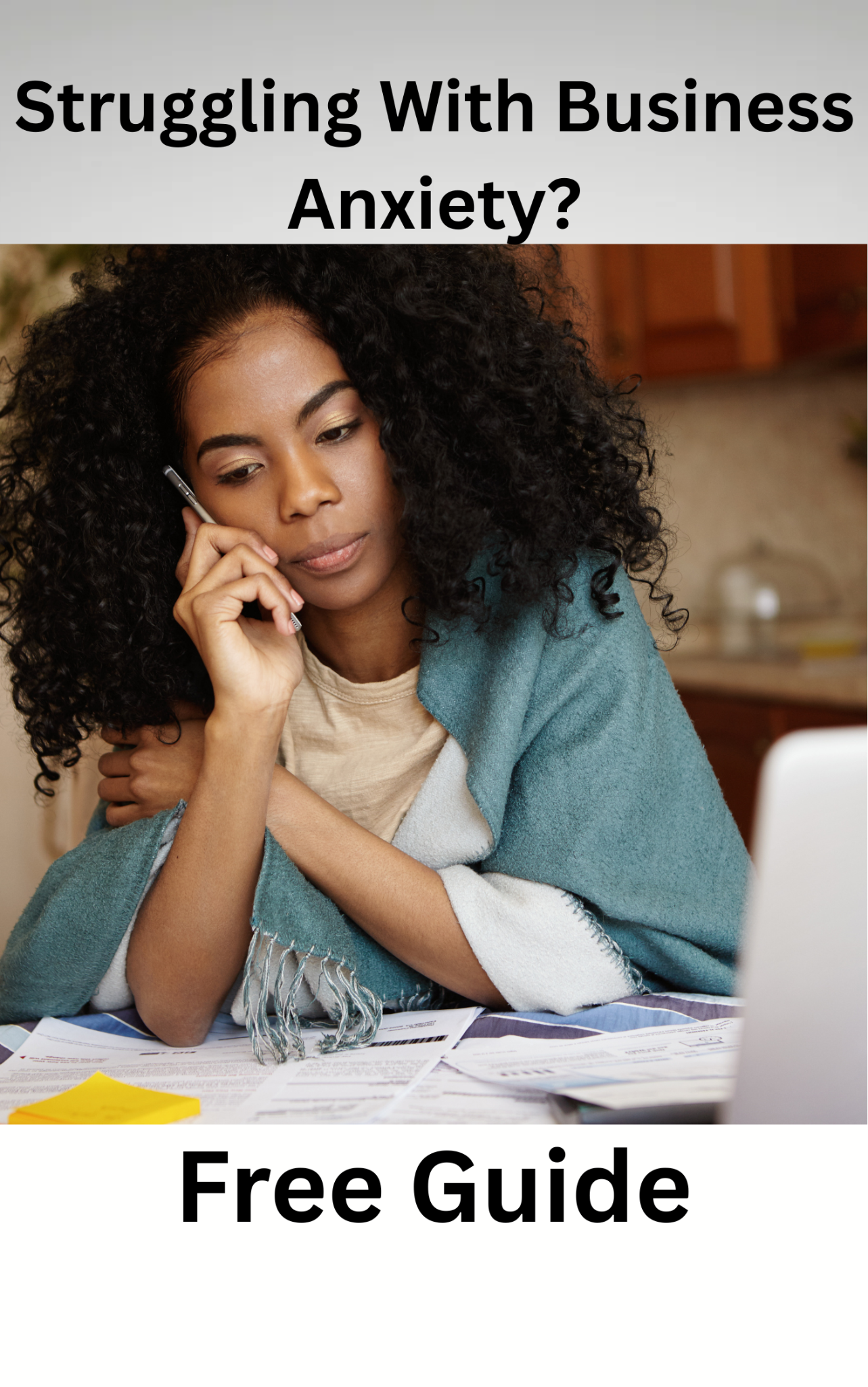 Nneka Ilene - Anxiety-Free Business Coach Facebook ad: Stop Letting Anxiety Decide Your Next Move.