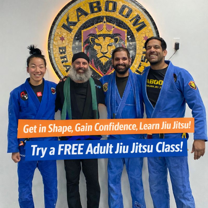 Kaboom Brazilian Jiu-Jitsu - Teens & Adults Facebook ad: Looking to Get Fit? Join Adult BJJ in Surrey with a Free…