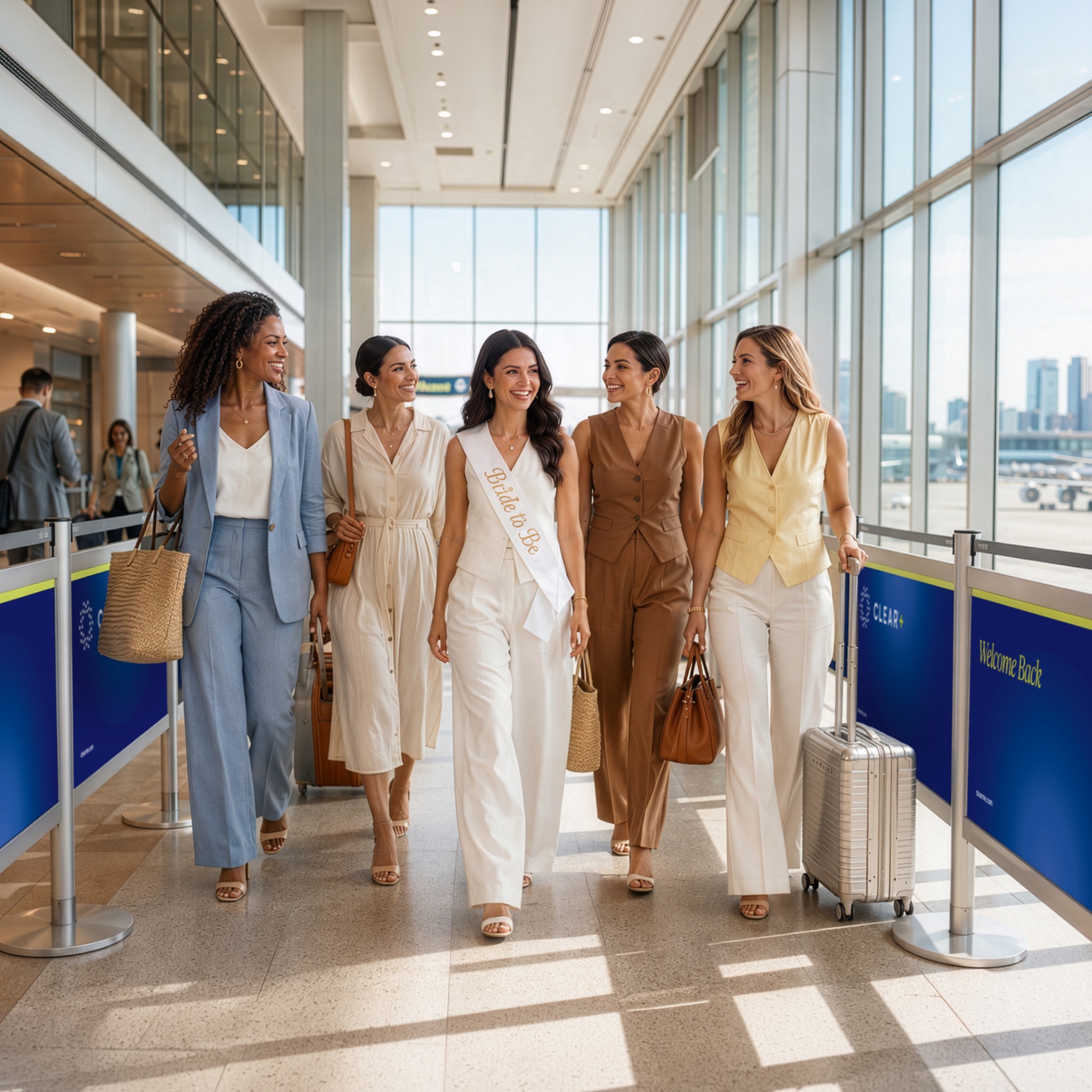 CLEAR Facebook ad: Stress-Free Wedding Travel