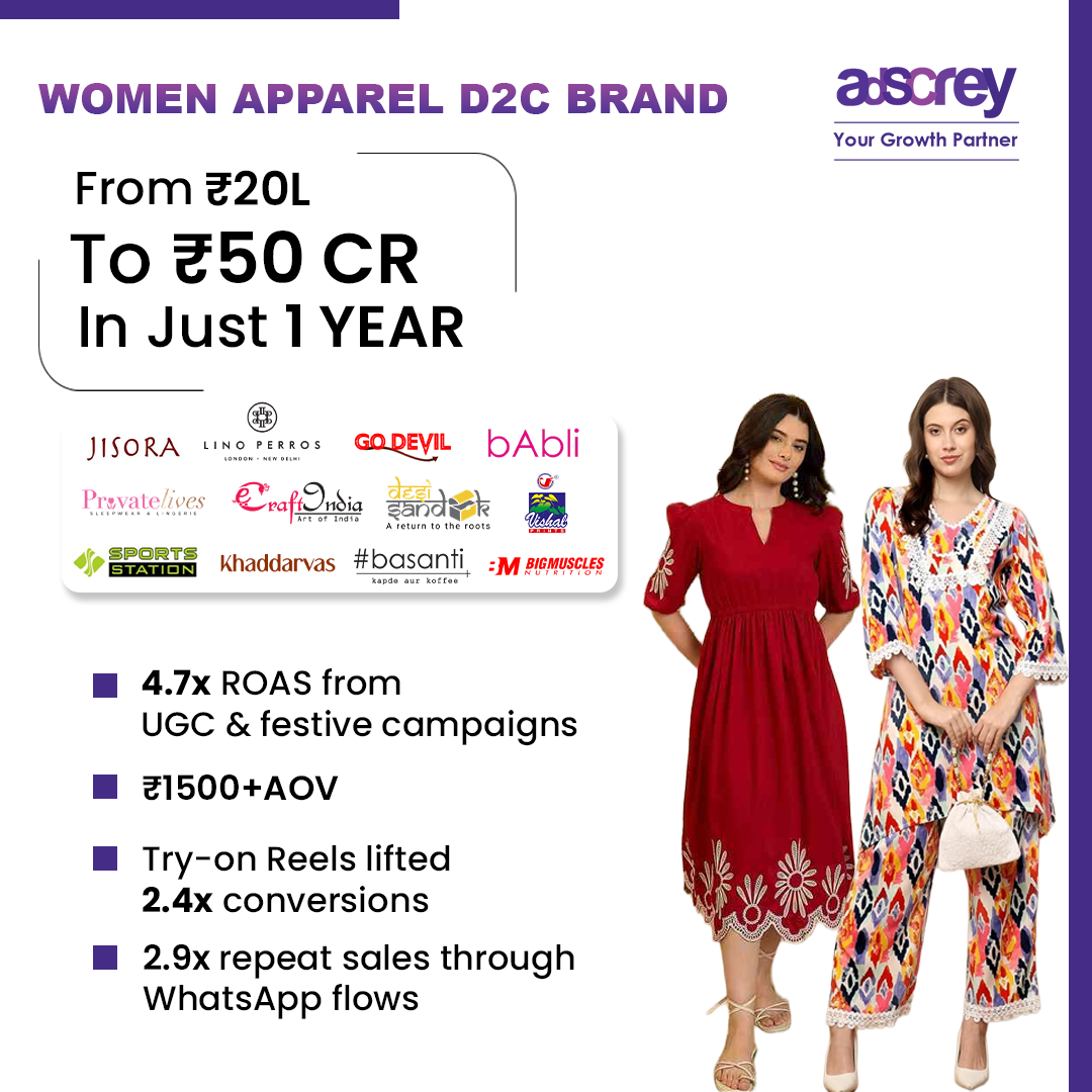 Adscrey - A Performance Marketing agency Facebook ad