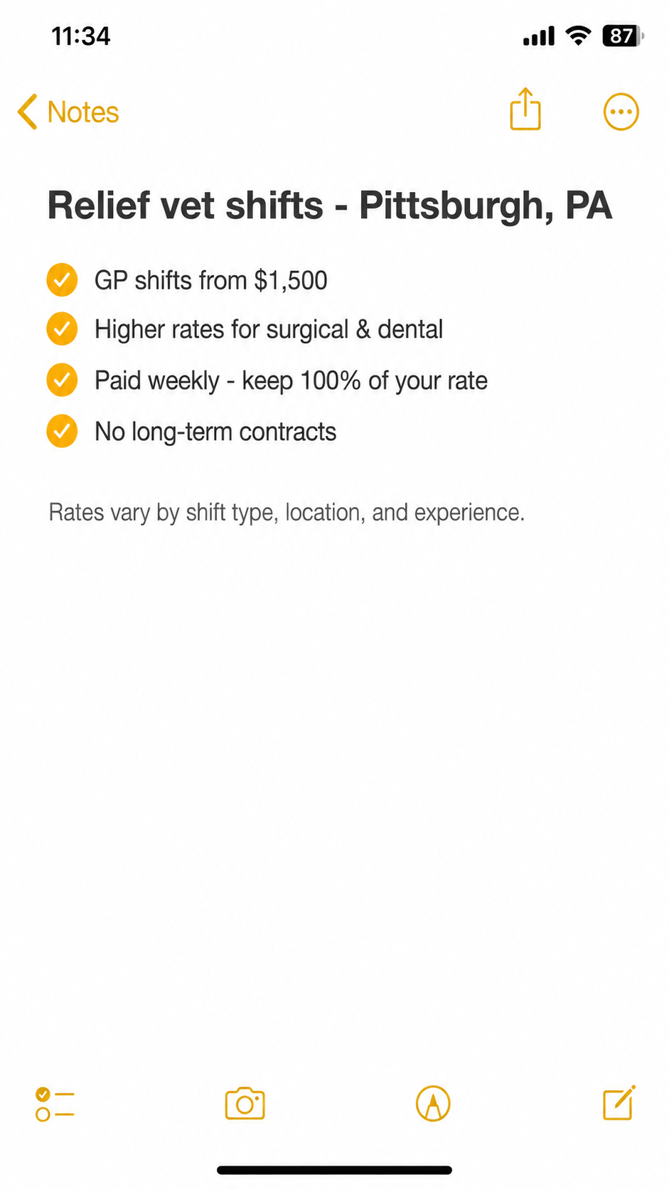 Flex Vet Staffing Facebook ad