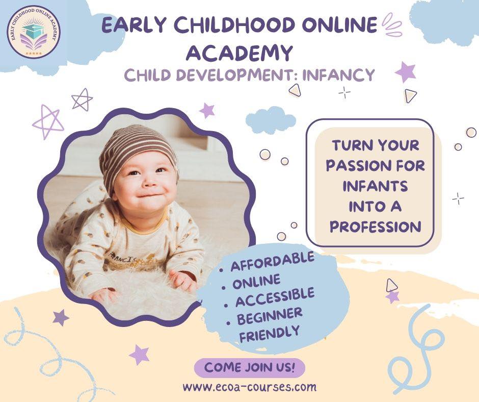 Early Childhood Online Academy Facebook ad: Affordable - Beginner friendly - Learn from home