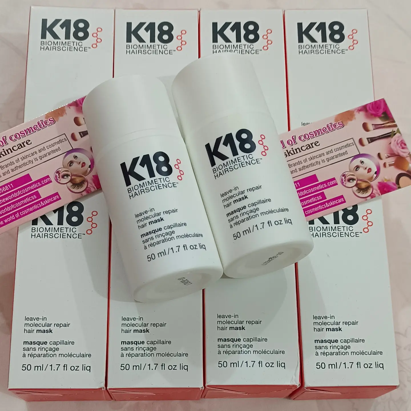 The world of cosmetics and skin care Facebook ad: @k18hair @mielleorganics_uk @fino_jp