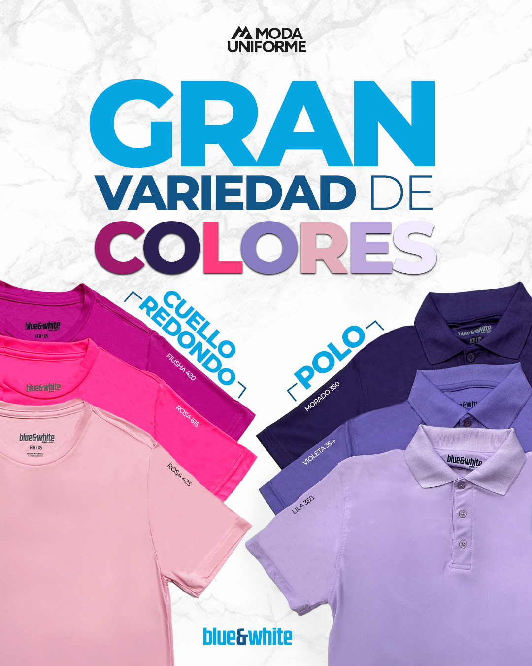 Moda Uniforme Facebook ad: ¡Más colores, más posibilidades!