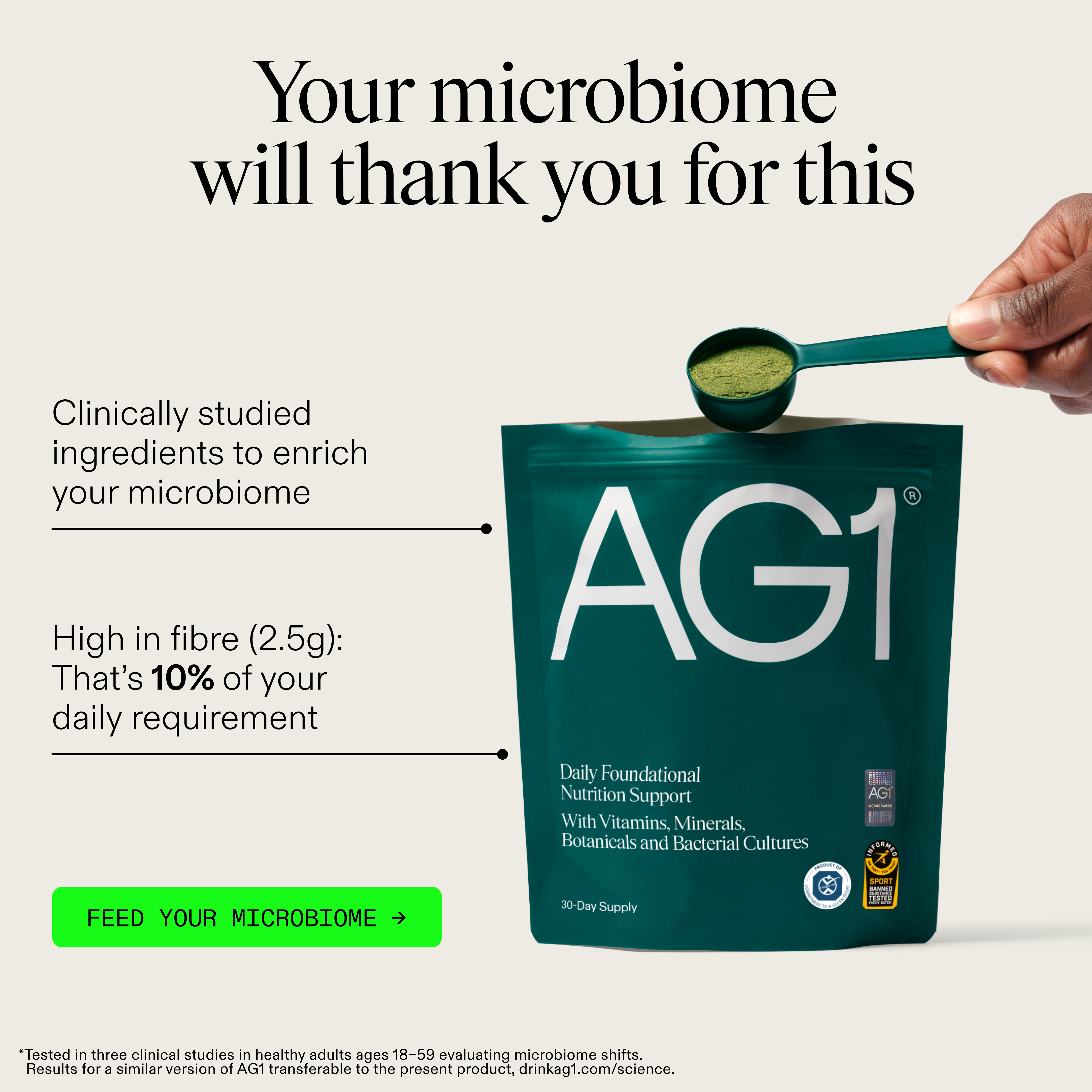 AG1 by Athletic Greens Facebook ad