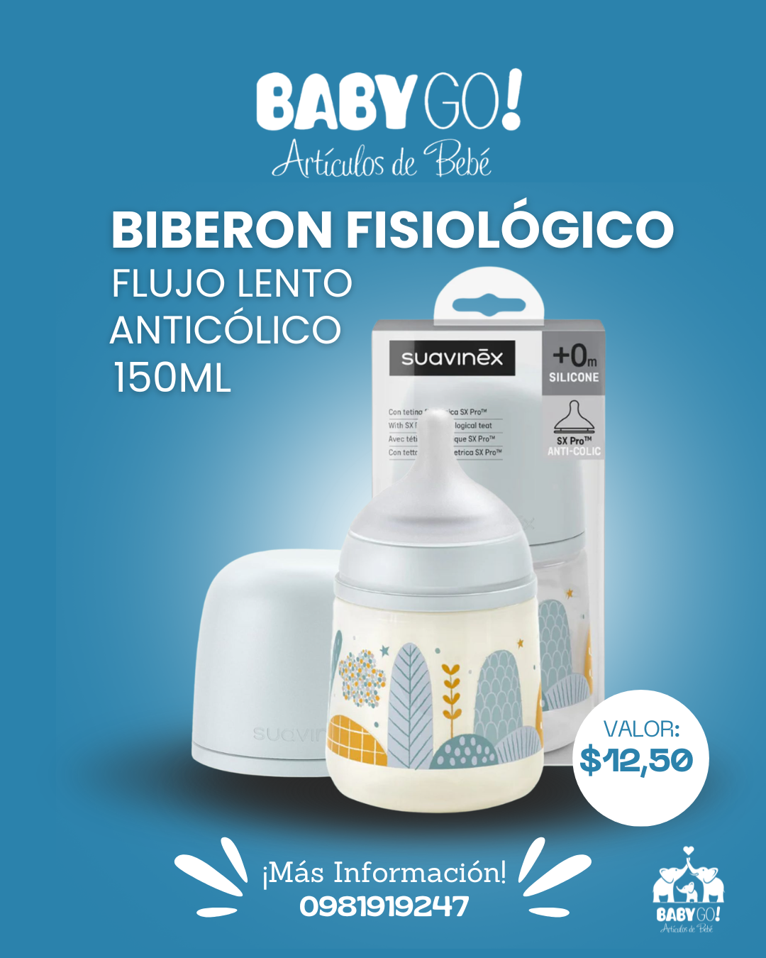 BabyGo. Facebook ad: Biberones Suavinex y Pigeon