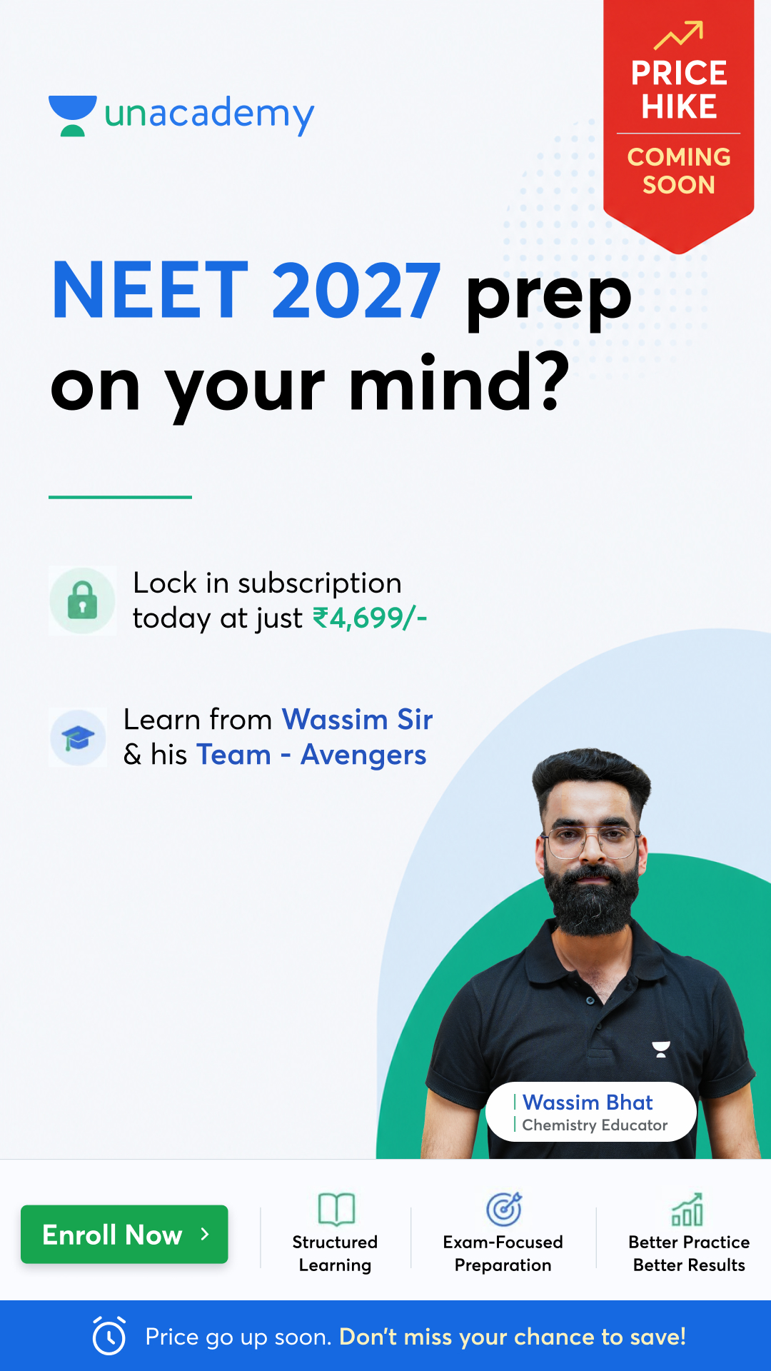 Unacademy Facebook ad