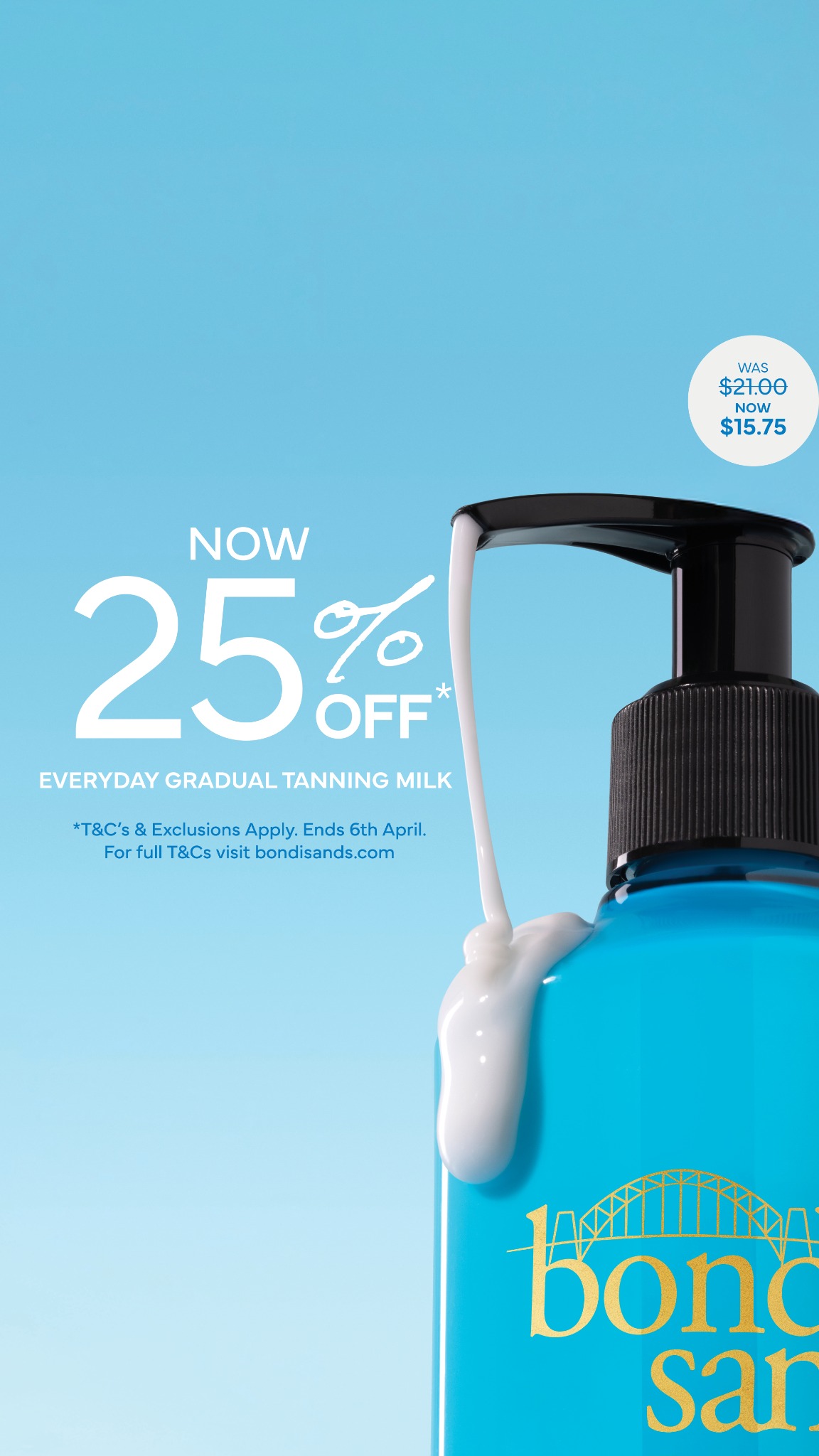 Bondi Sands Facebook ad from Apr 1, 2026