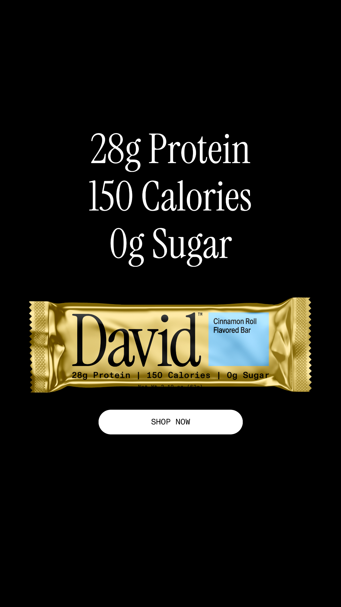David Protein Facebook ad