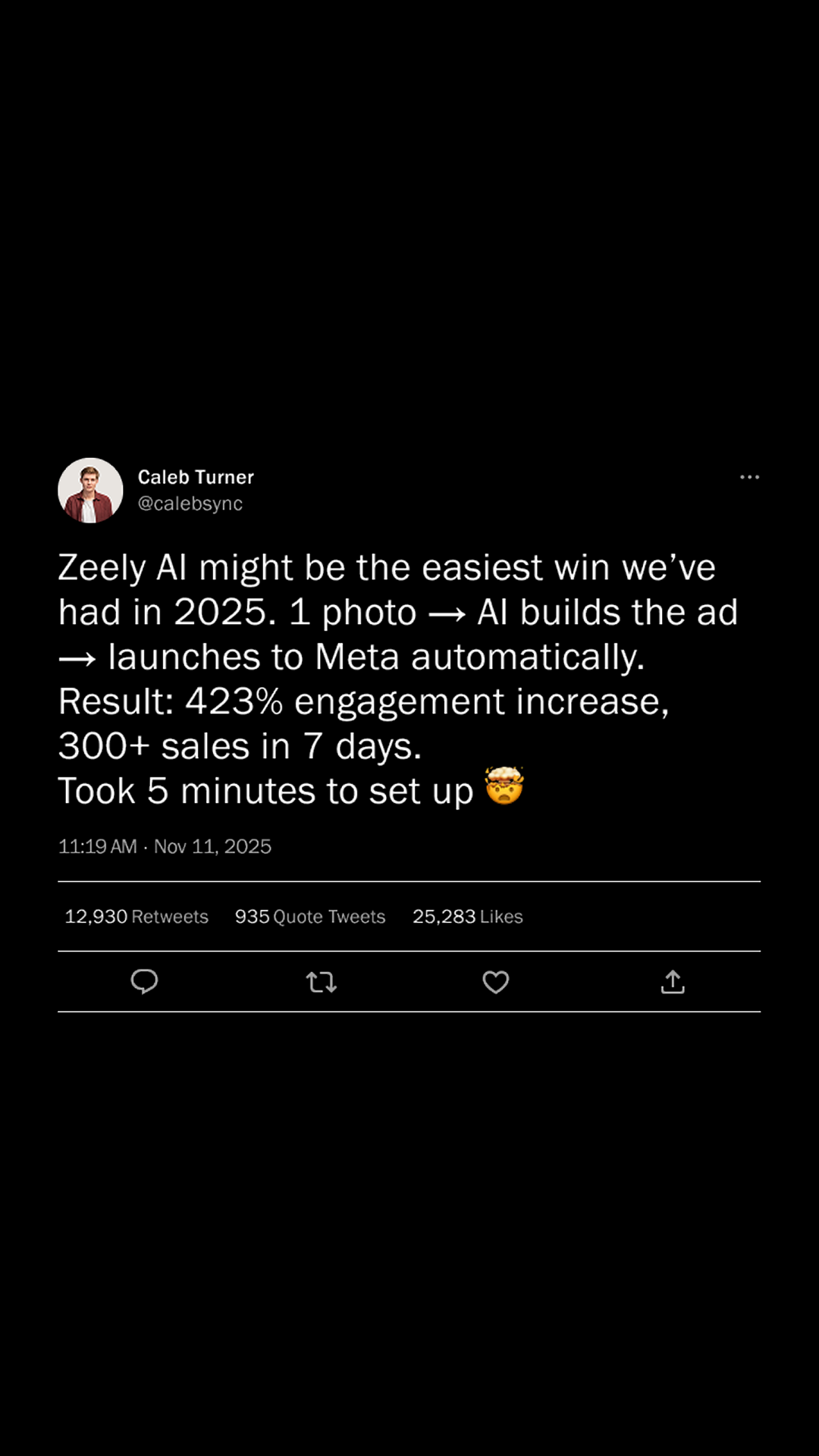 Zeely Facebook ad