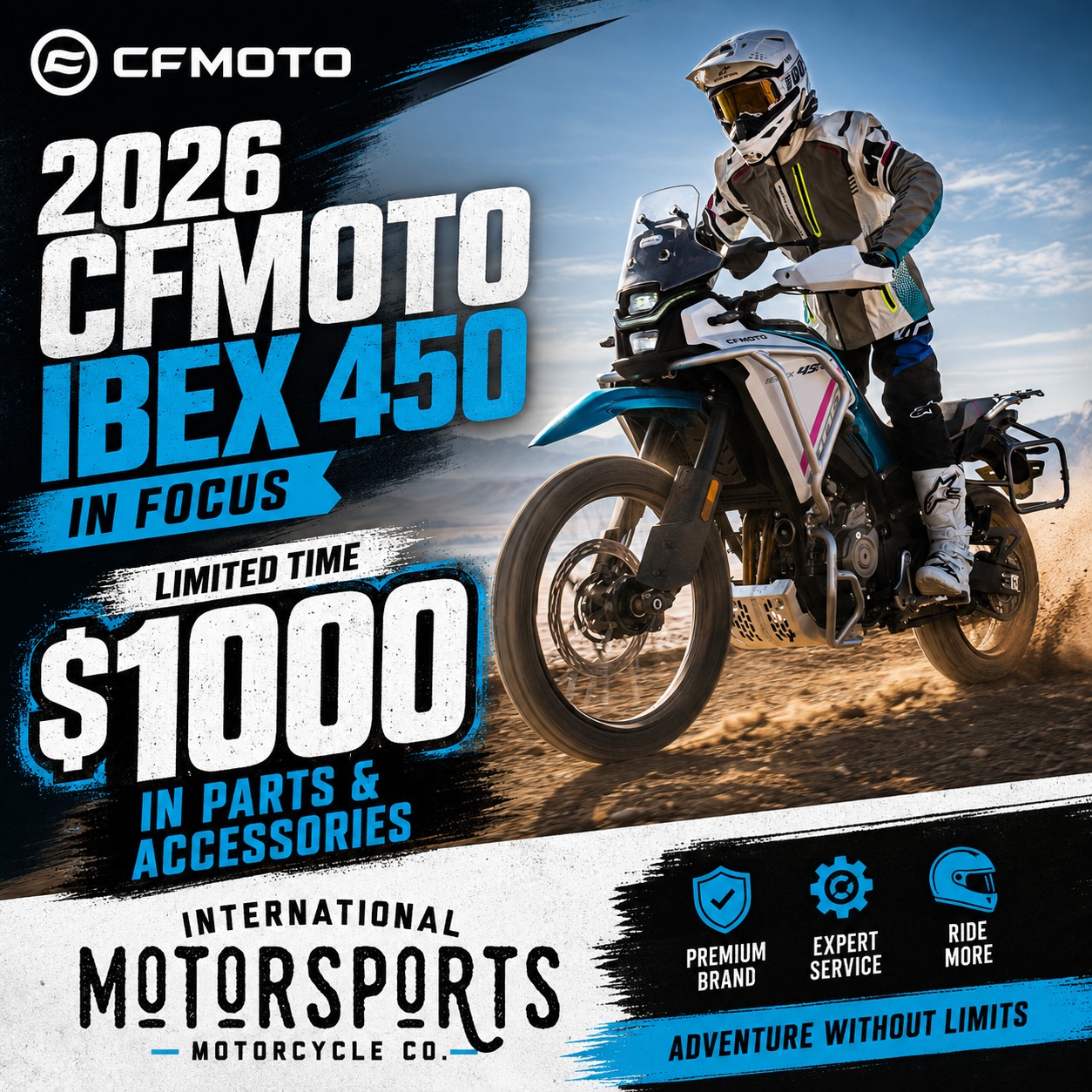 International Motorsports Motorcycle Company Facebook ad
