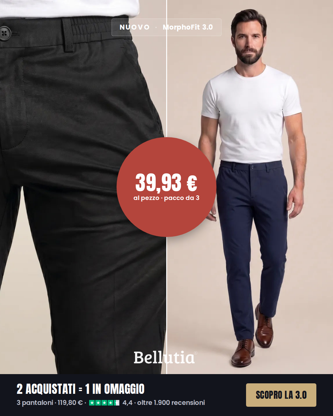 Bellutia Italia Facebook ad: 39,93 € al pezzo