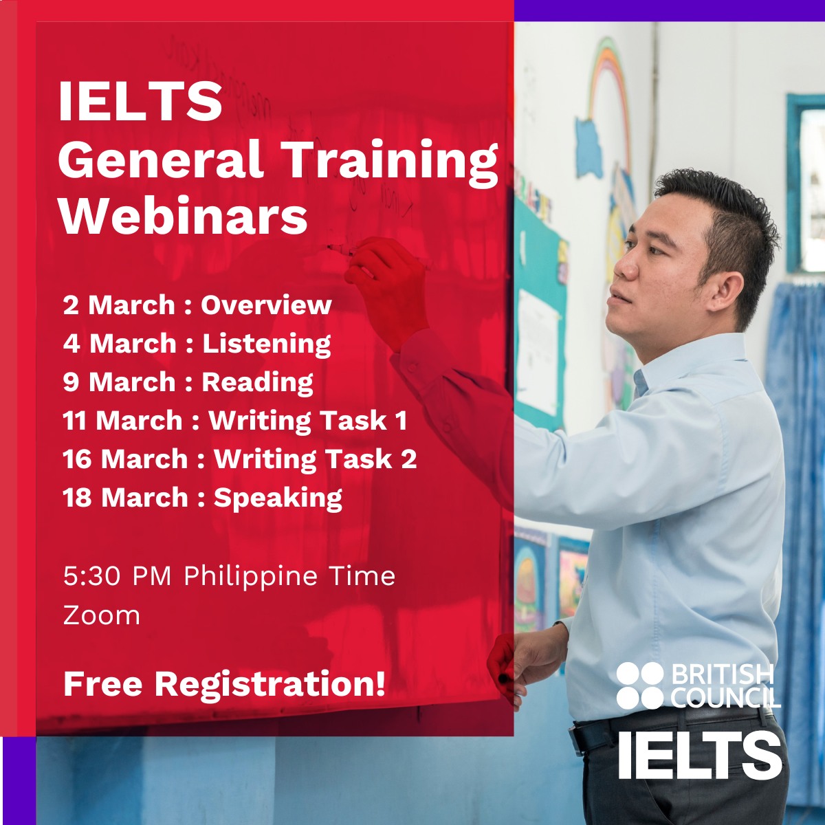 IELTS British Council Philippines Facebook ad