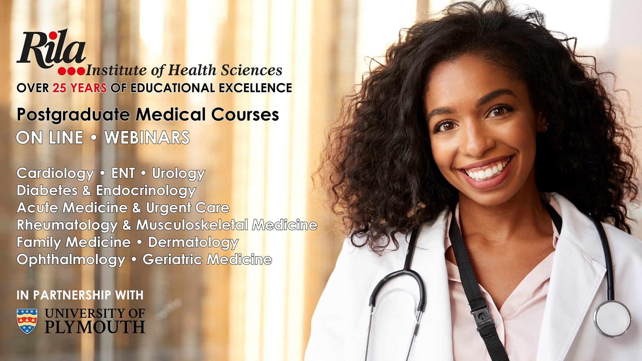 Rila Postgraduate Medical Programmes Facebook ad: Postgraduate Courses from Rila Institute of Health Sciences…