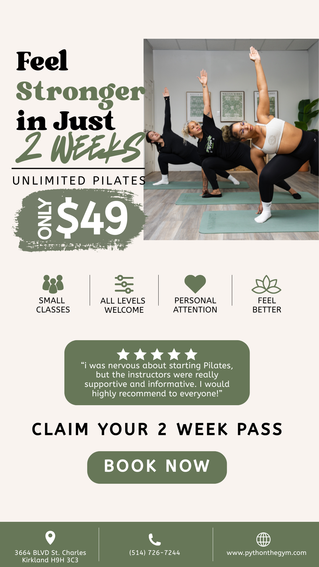 Python The Gym Facebook ad from Jul 28, 2026