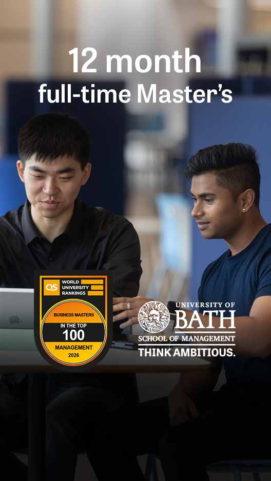 University of Bath School of Management Facebook ad