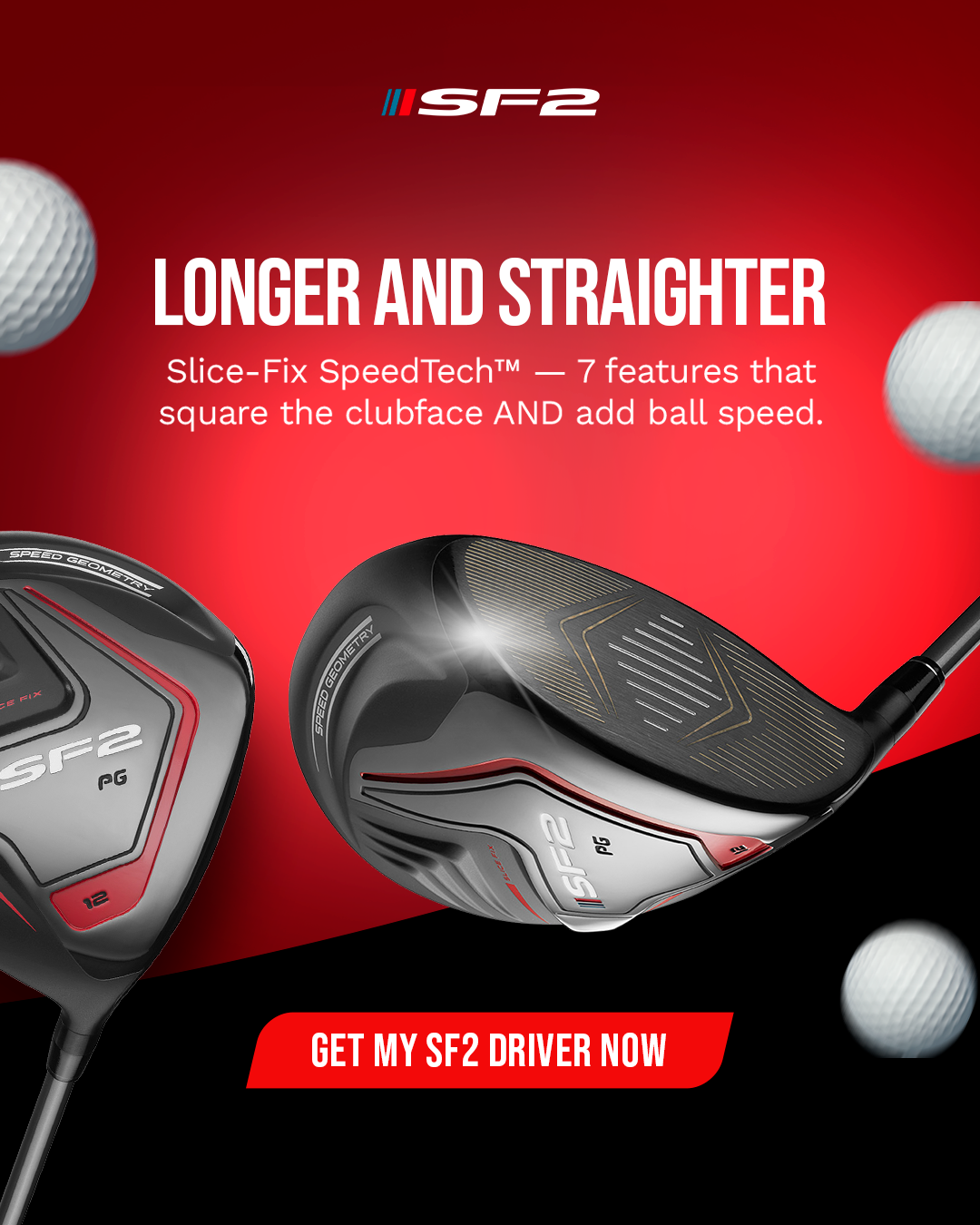 Performance Golf Facebook ad