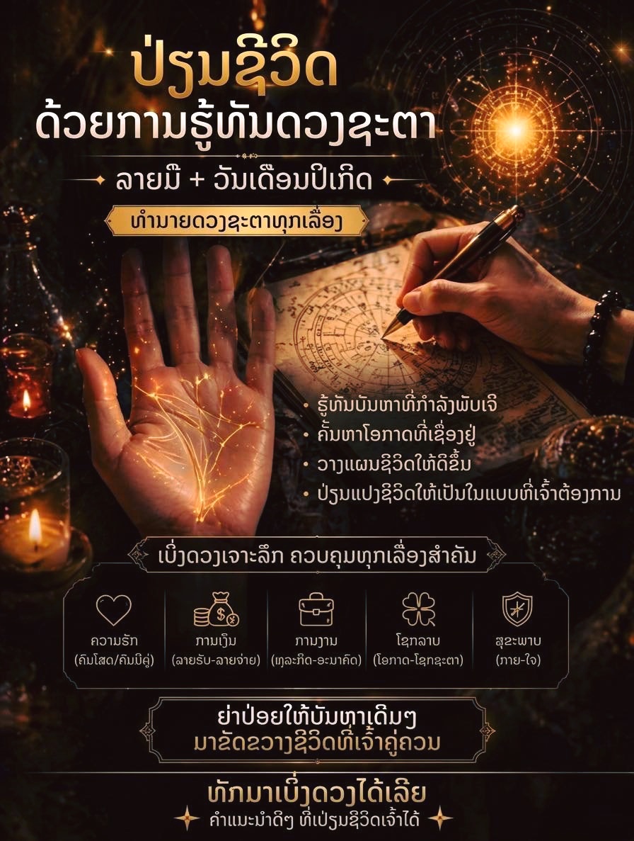 ເປີດດວງ ພິກຊະຕາ - ພະຍາກອນລາຍມື Facebook ad: แชทใน Messenger