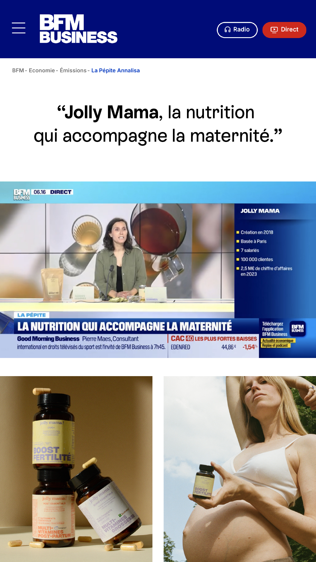 Jolly Mama Facebook ad