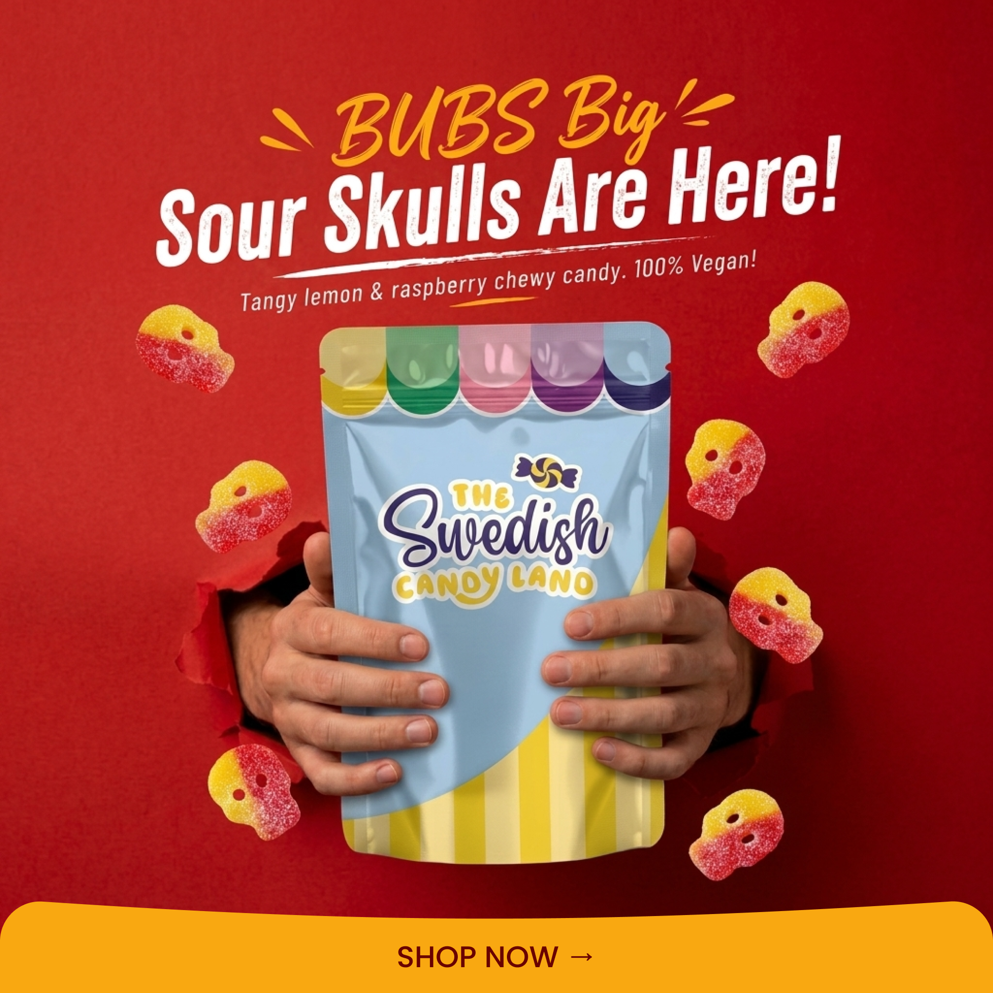 Swedish Candy Land Facebook ad