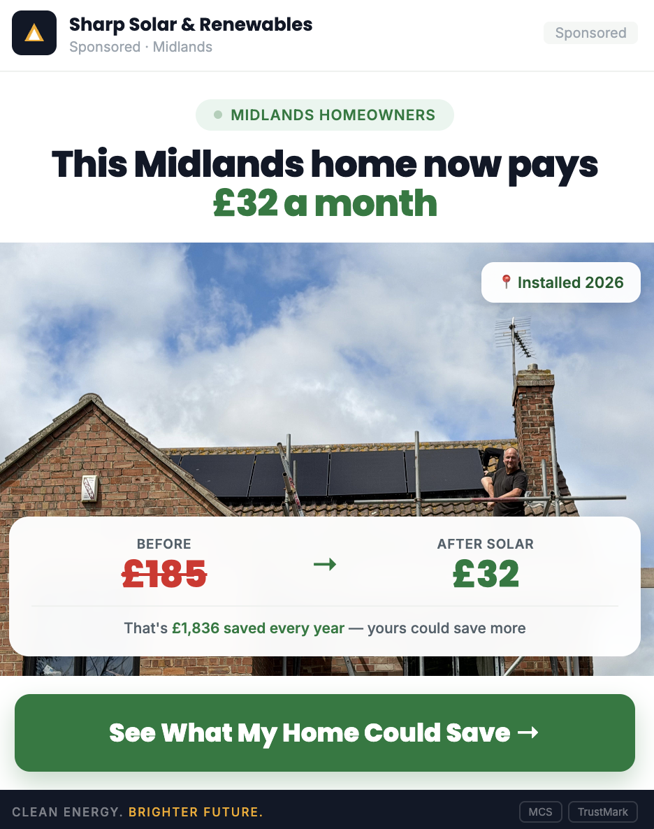 Sharp-Renewables Facebook ad