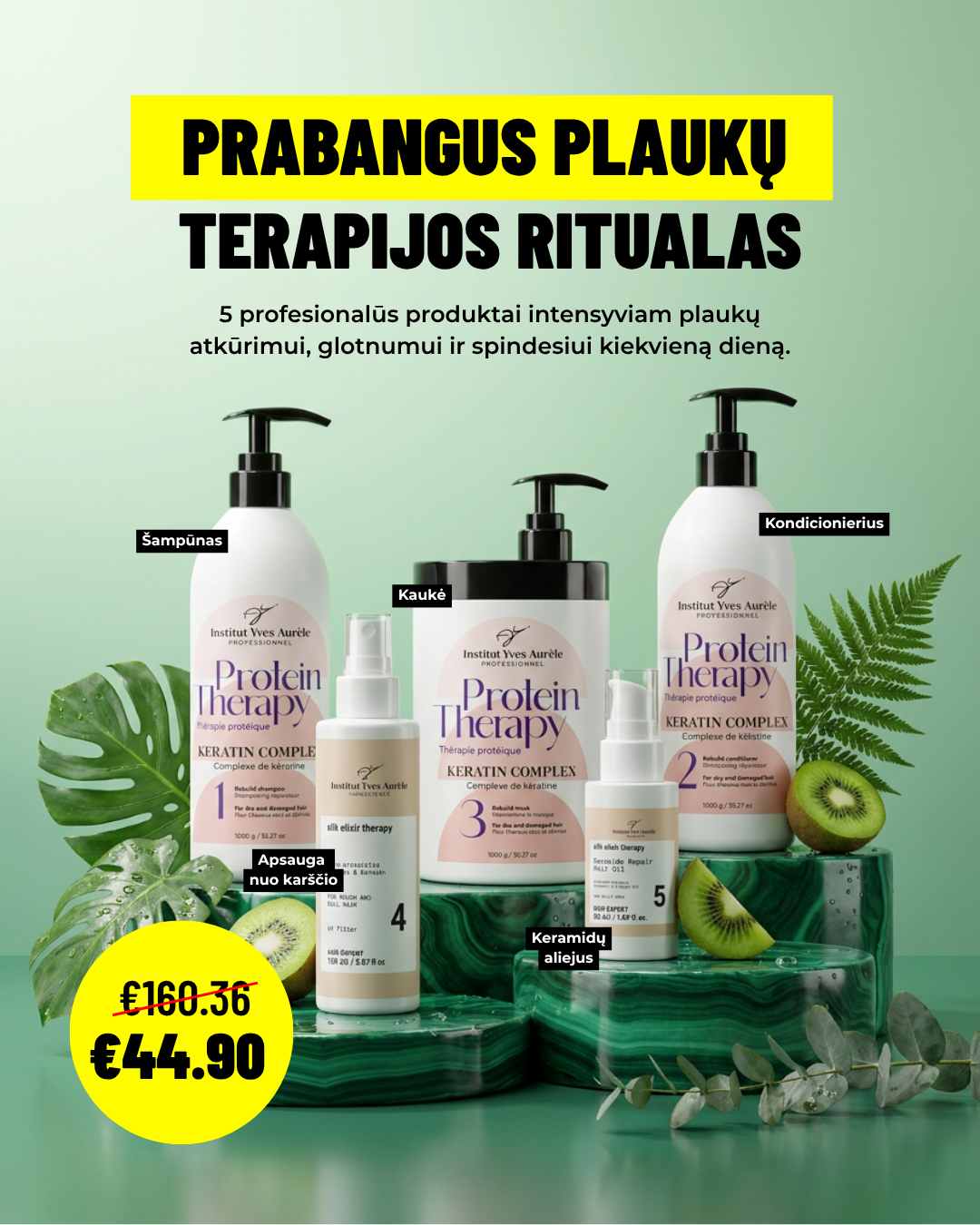 Eternl.lt Facebook ad: Šilkas tavo plaukams