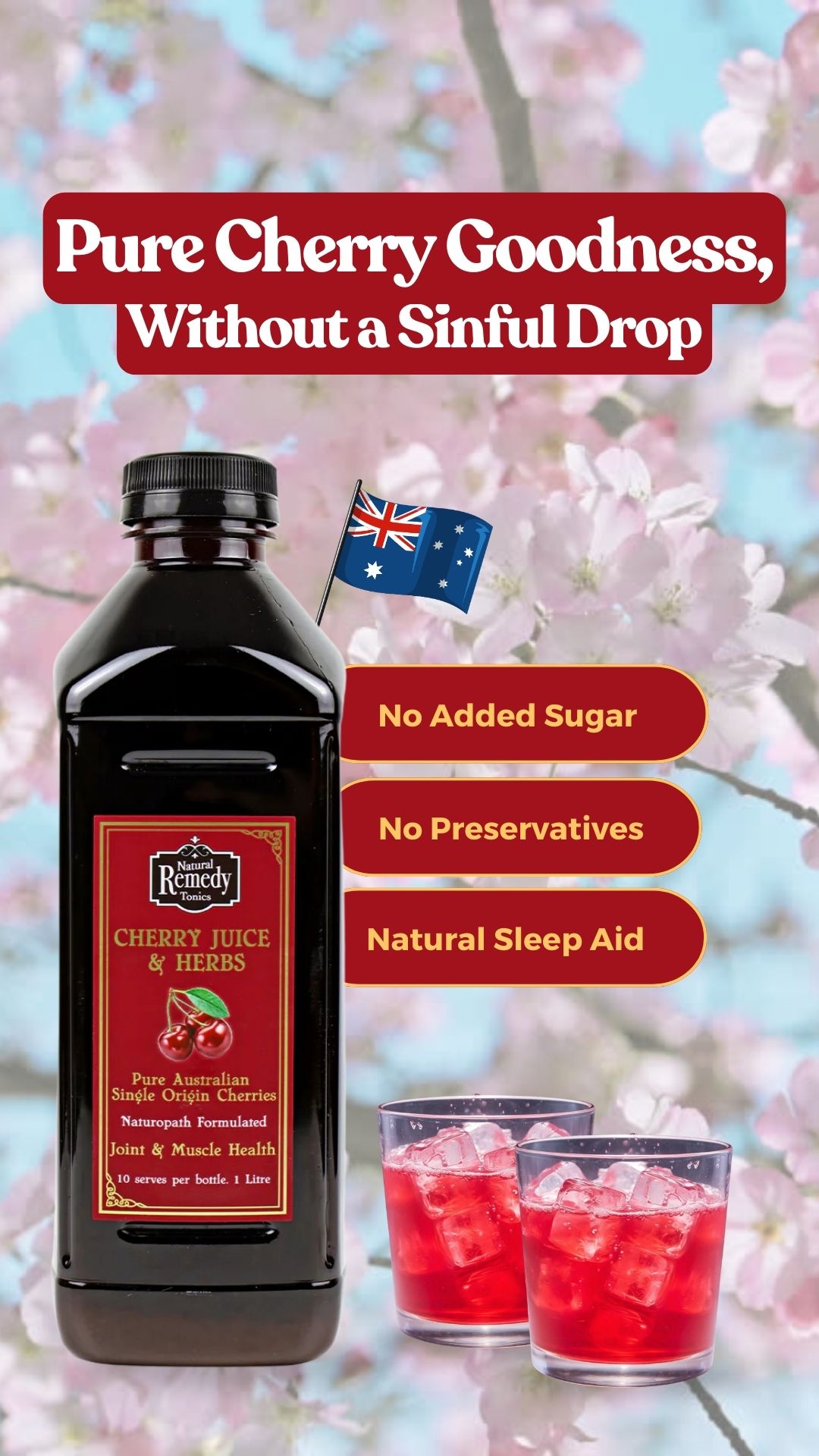 Australian Natural Drinks Co Facebook ad