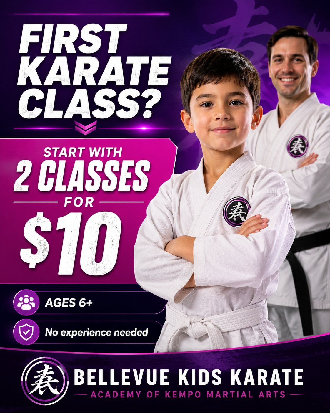 Academy of Kempo Martial Arts Facebook ad