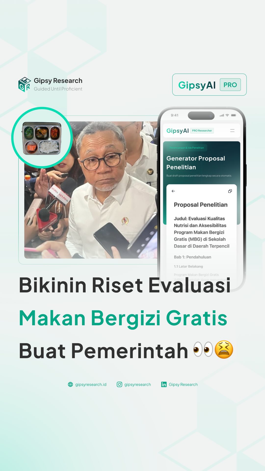 Gipsy Research Facebook ad: BACA CAPTION