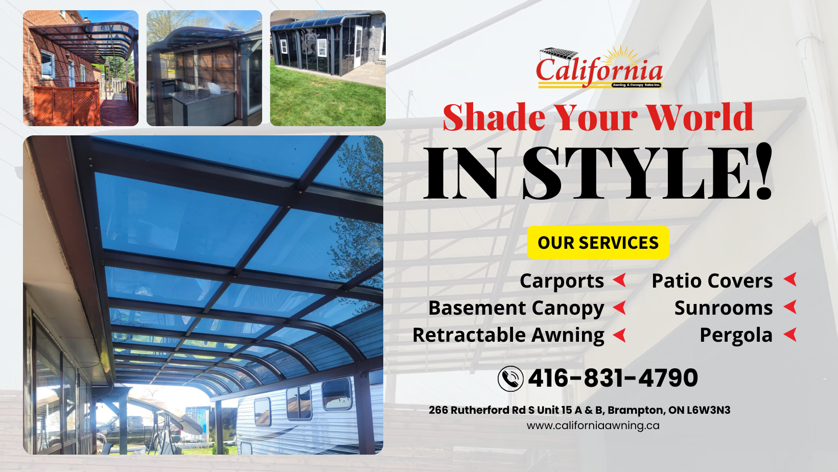 California Awning & Canopy Sales Facebook ad: California Awning & Canopy Sales || Residential &…